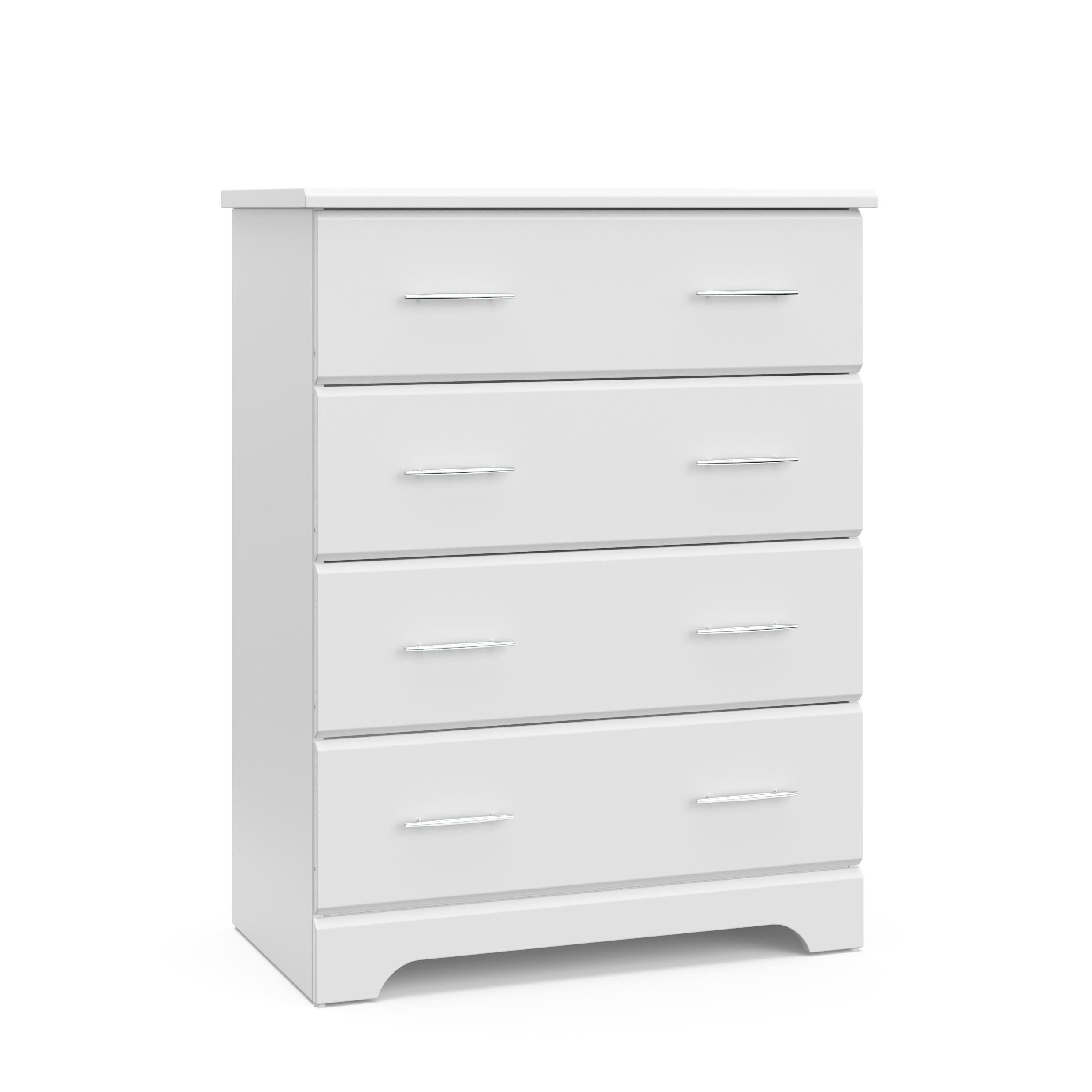 Storkcraft Brookside 4 Drawer Dresser, White, large