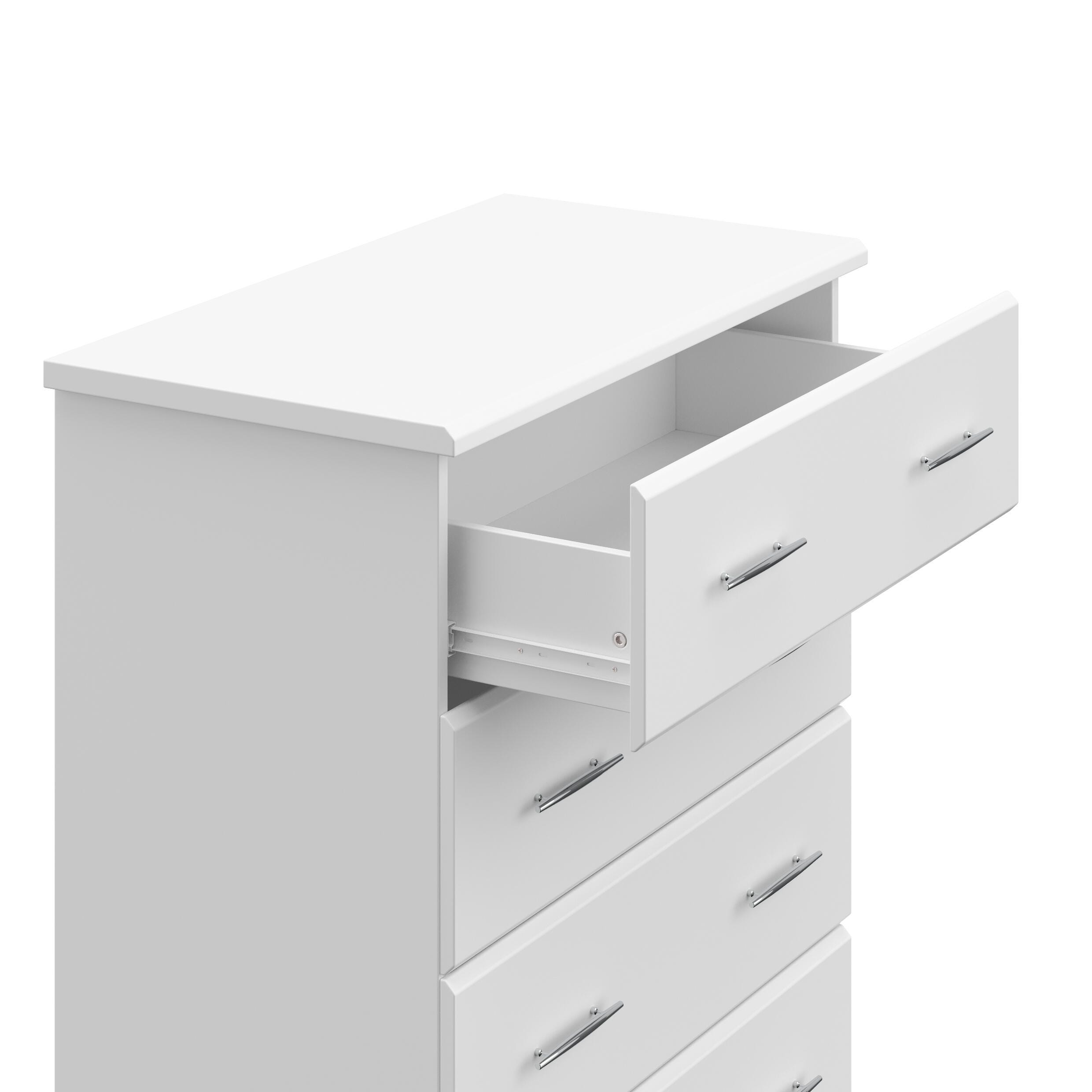 Storkcraft Brookside 4 Drawer Dresser, White, large