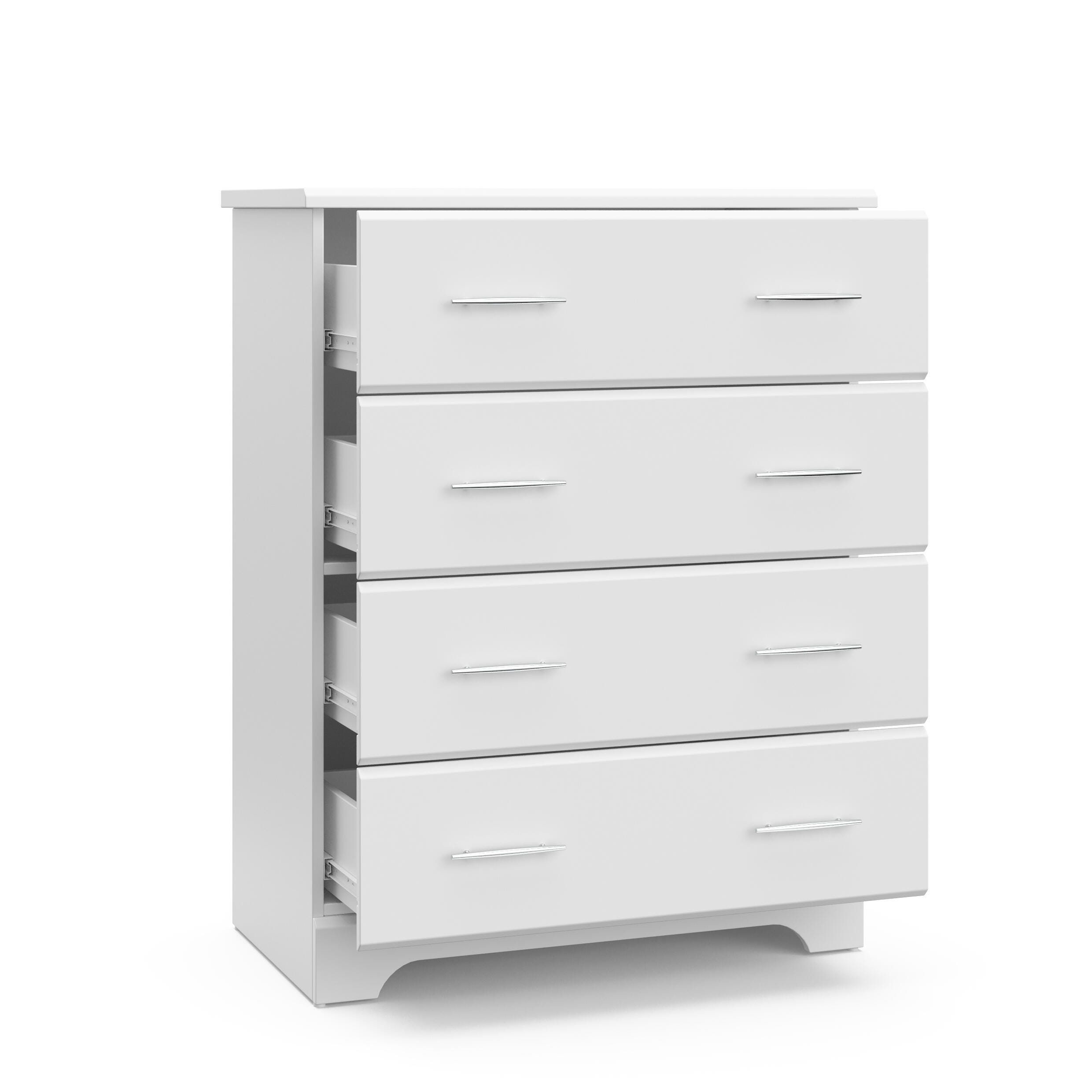 Storkcraft Brookside 4 Drawer Dresser, White, large