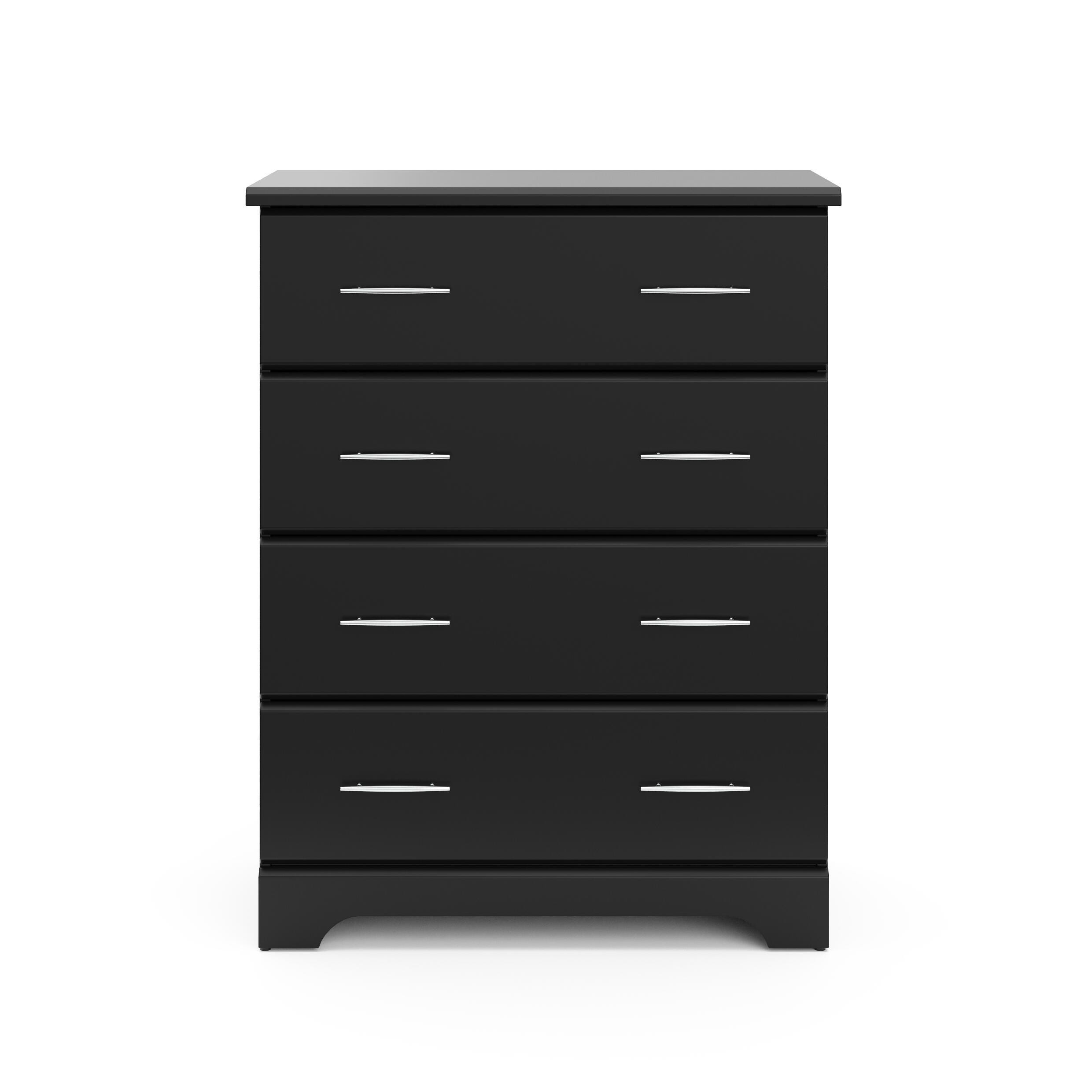 Storkcraft Brookside 4 Drawer Dresser, Black, large