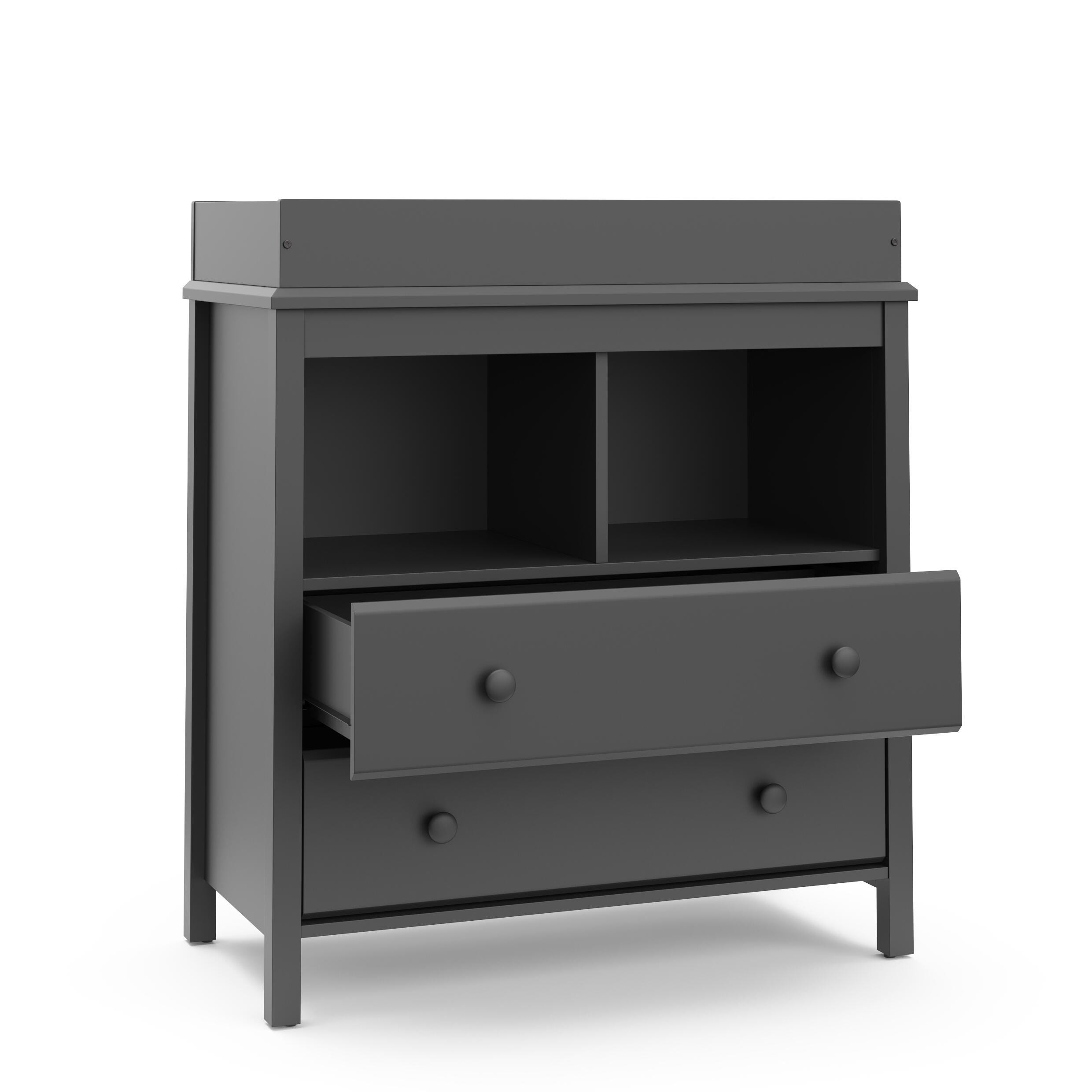 Storkcraft Alpine 2-Drawer Changing Chest, Gray, large