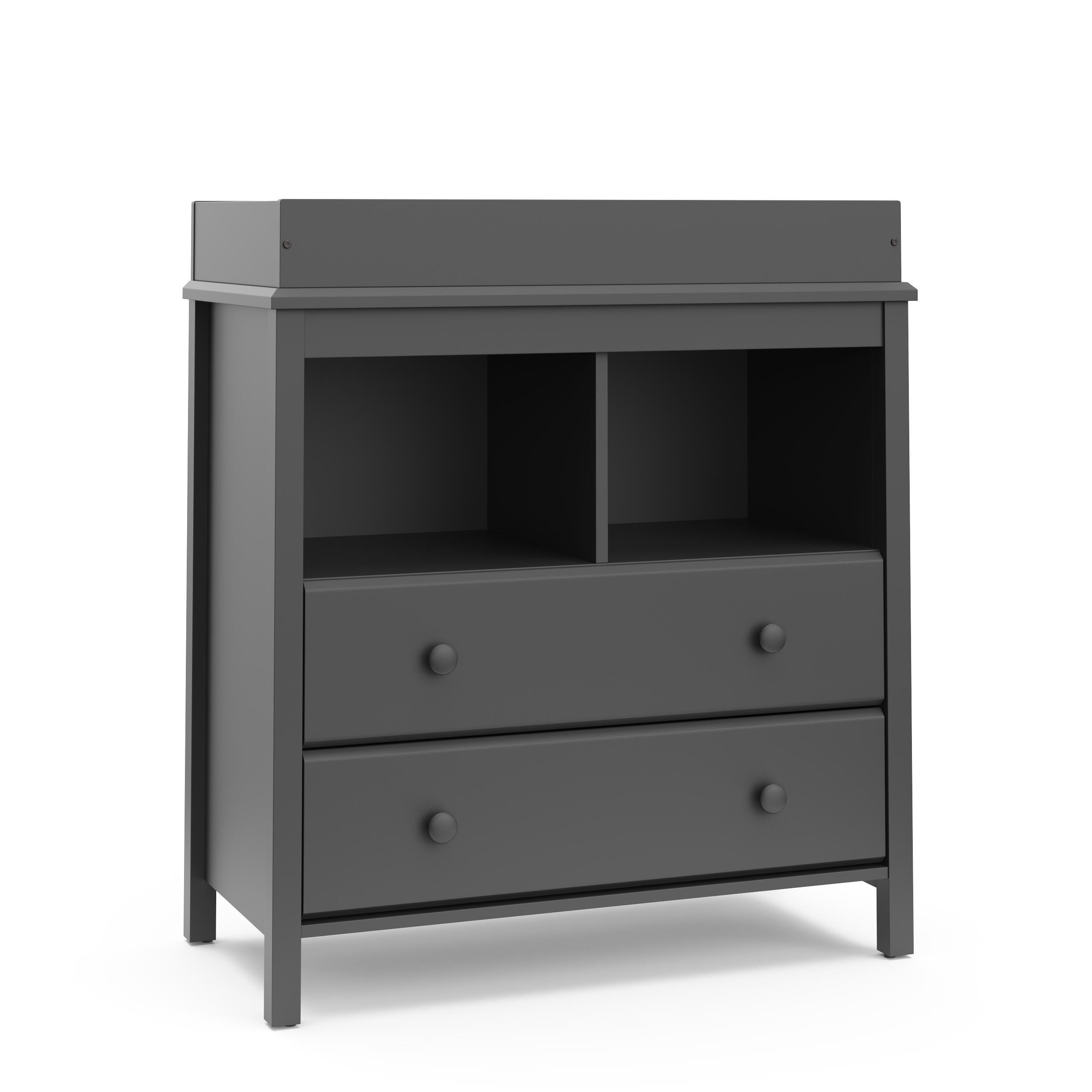 Storkcraft Alpine 2-Drawer Changing Chest, Gray, large