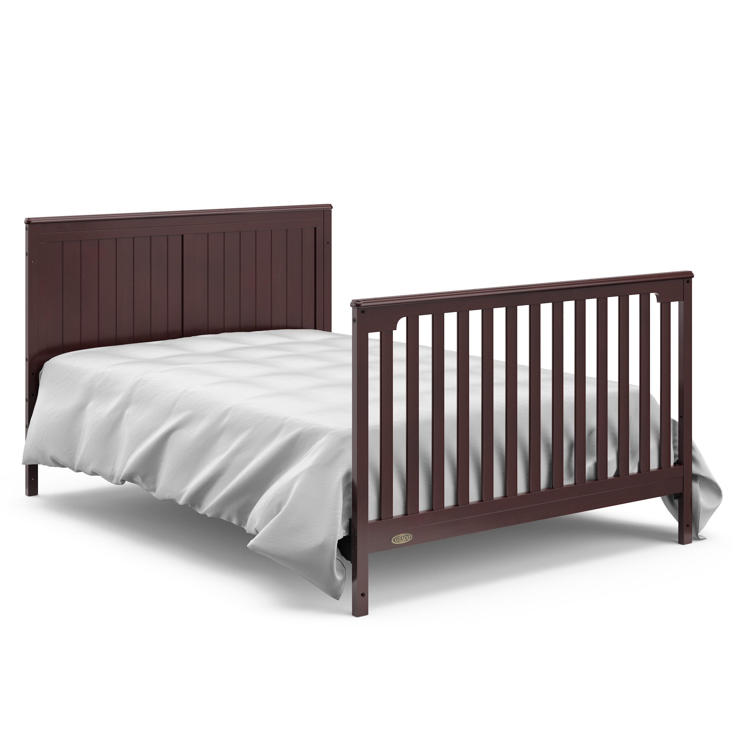 Graco Hadley 5-in-1 Convertible Crib with Drawer, Espresso, large