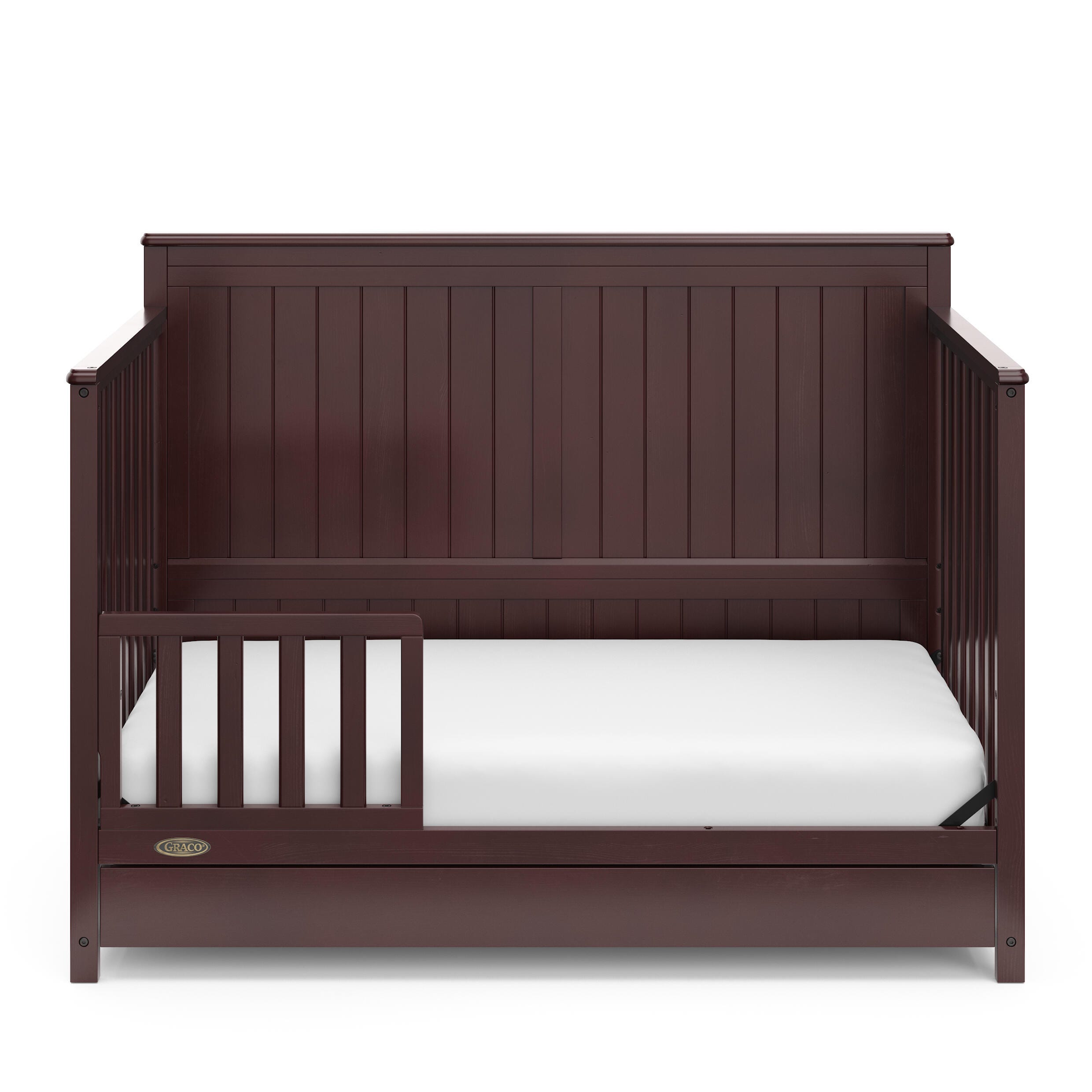 Graco Hadley 5-in-1 Convertible Crib with Drawer, Espresso, large