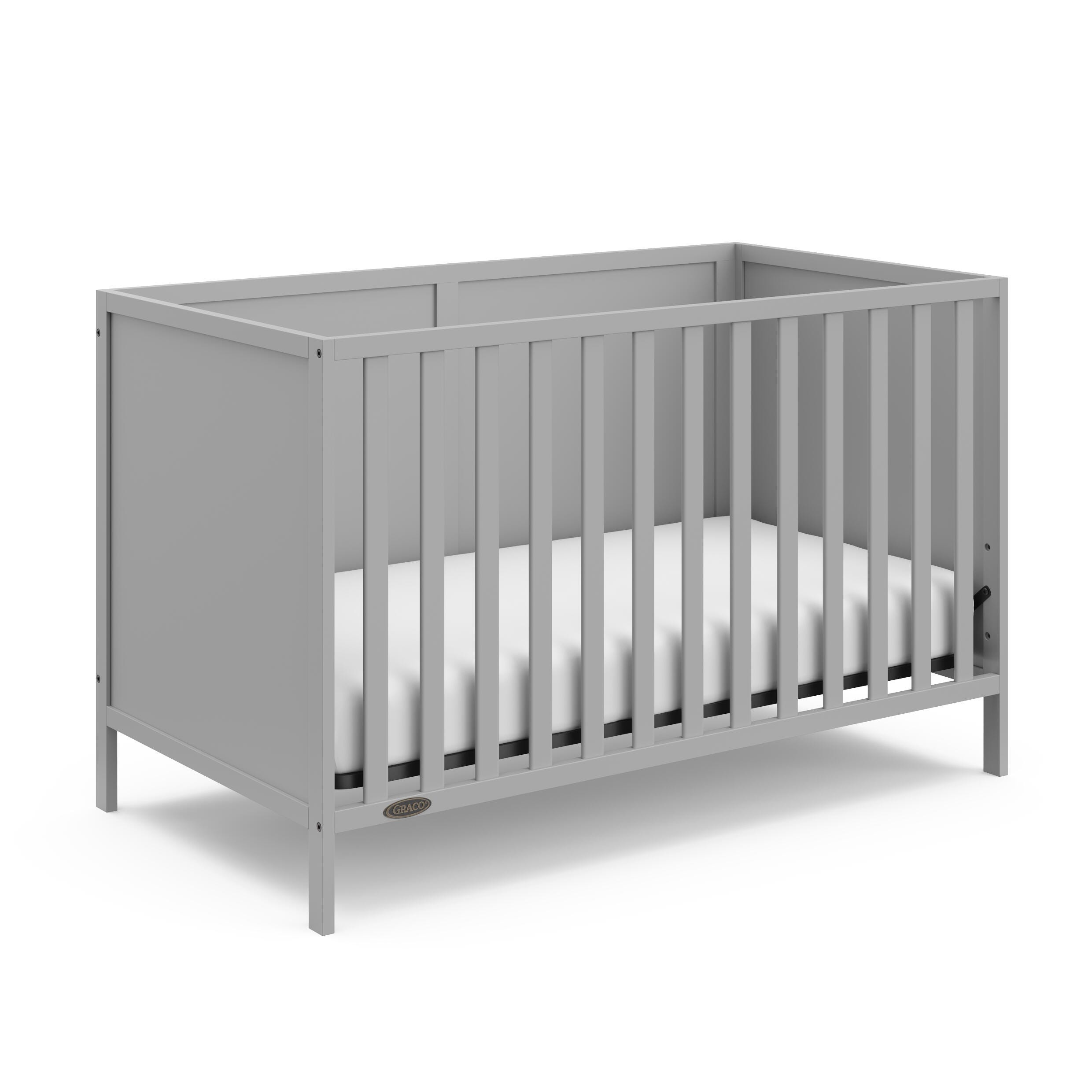 Graco Theo 3-in-1 Convertible Crib, Pebble Gray, large
