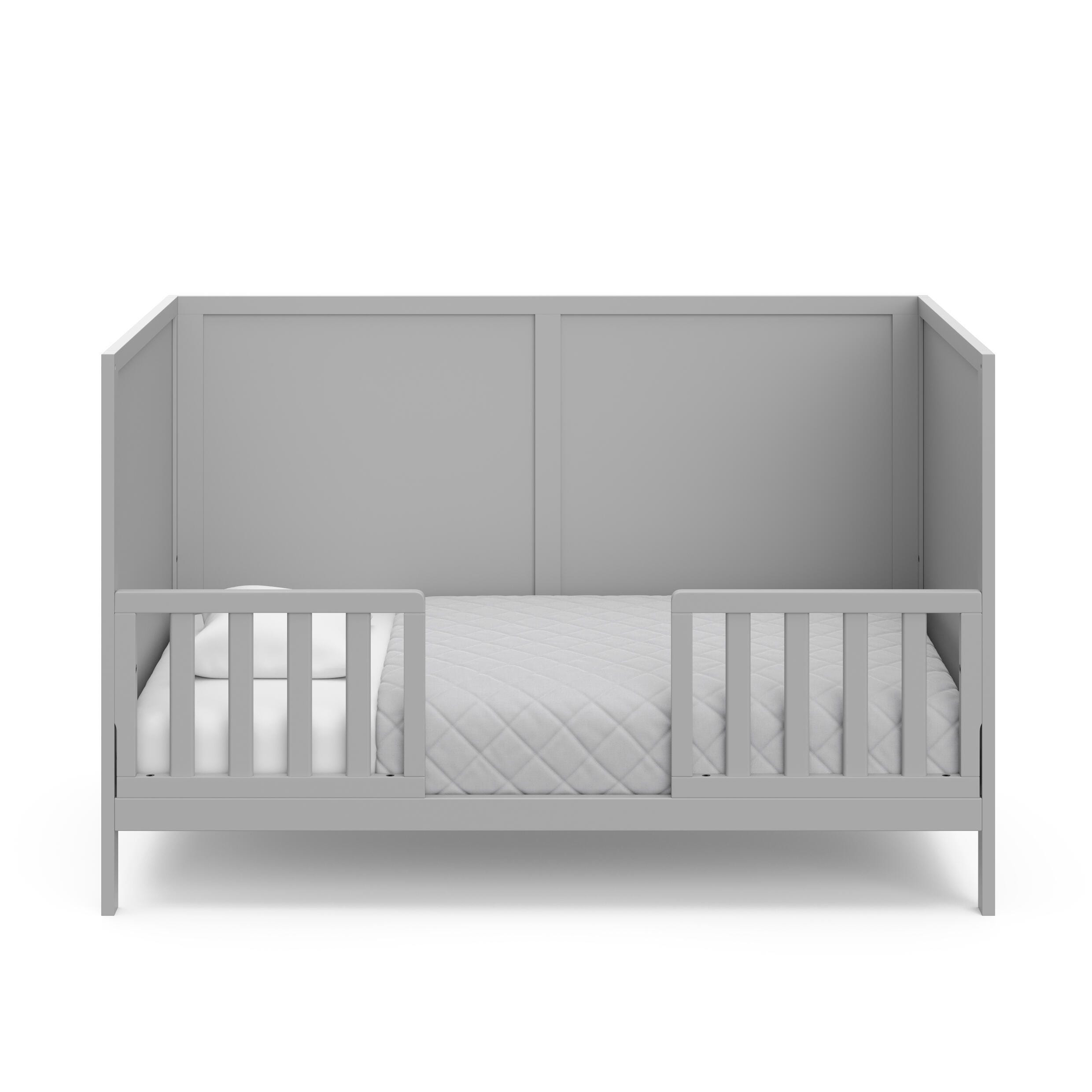 Graco Theo 3-in-1 Convertible Crib, Pebble Gray, large