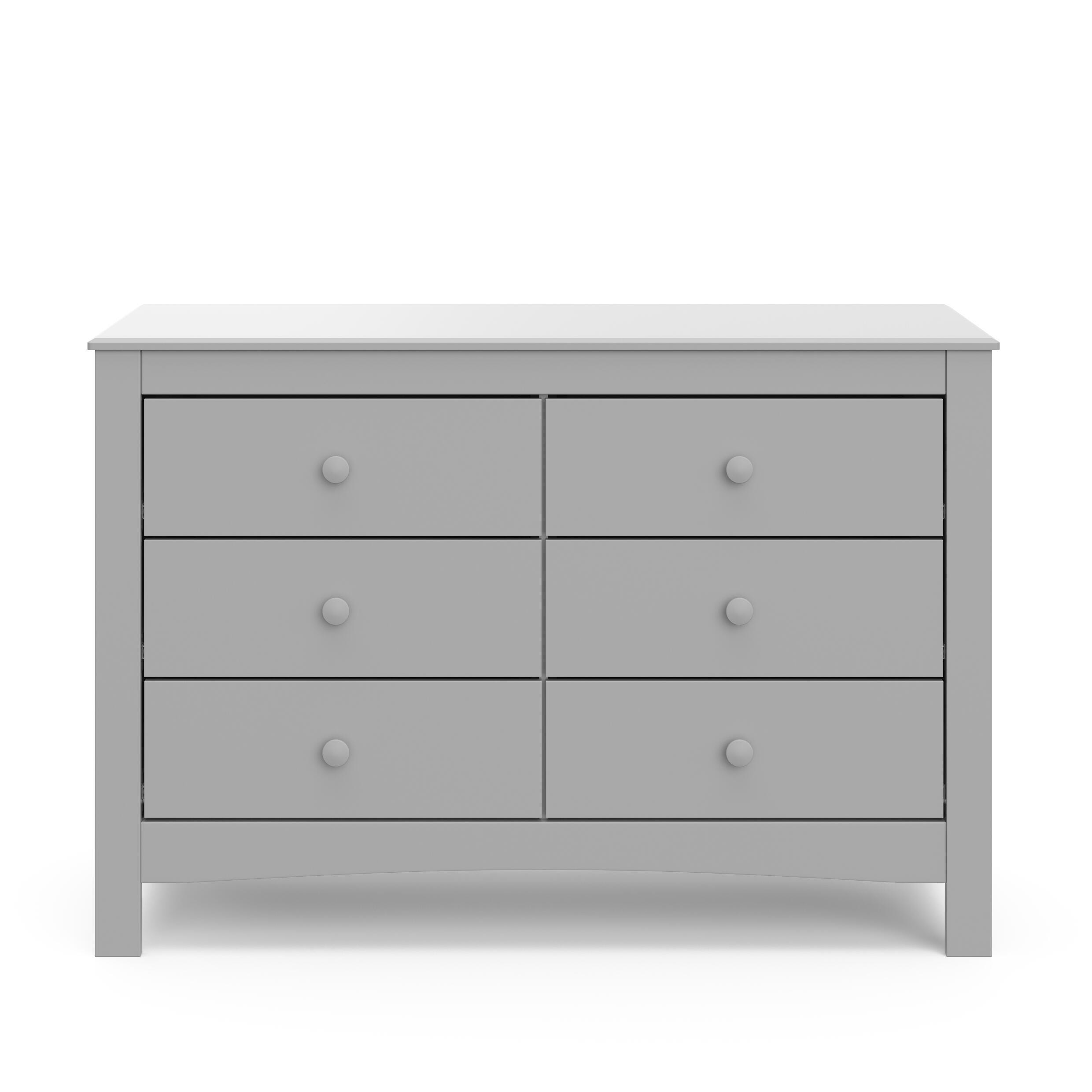 Graco Noah 6 Drawer Double Dresser, Pebble Gray, large
