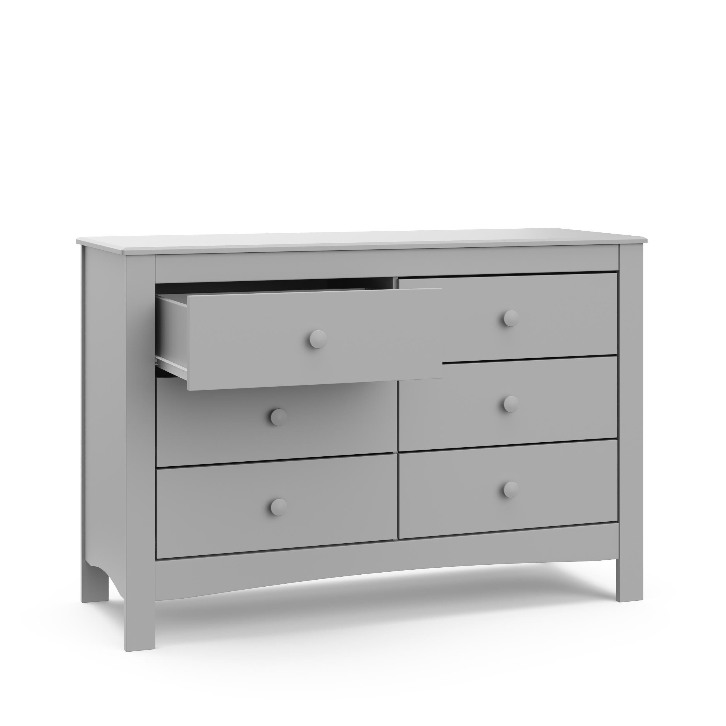 Graco Noah 6 Drawer Double Dresser, Pebble Gray, large