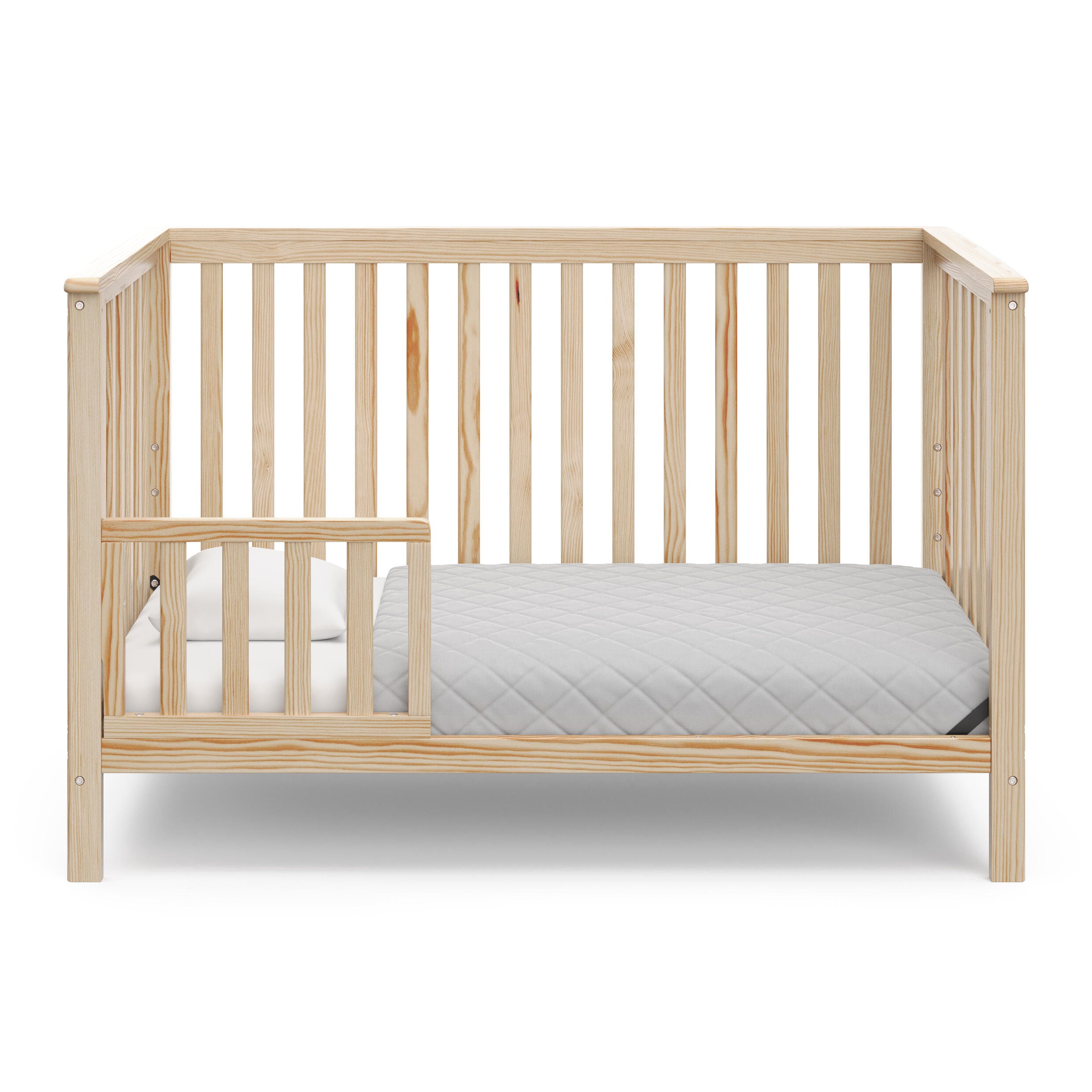 Storkcraft Hillcrest 4-in-1 Convertible Crib, Natural, large