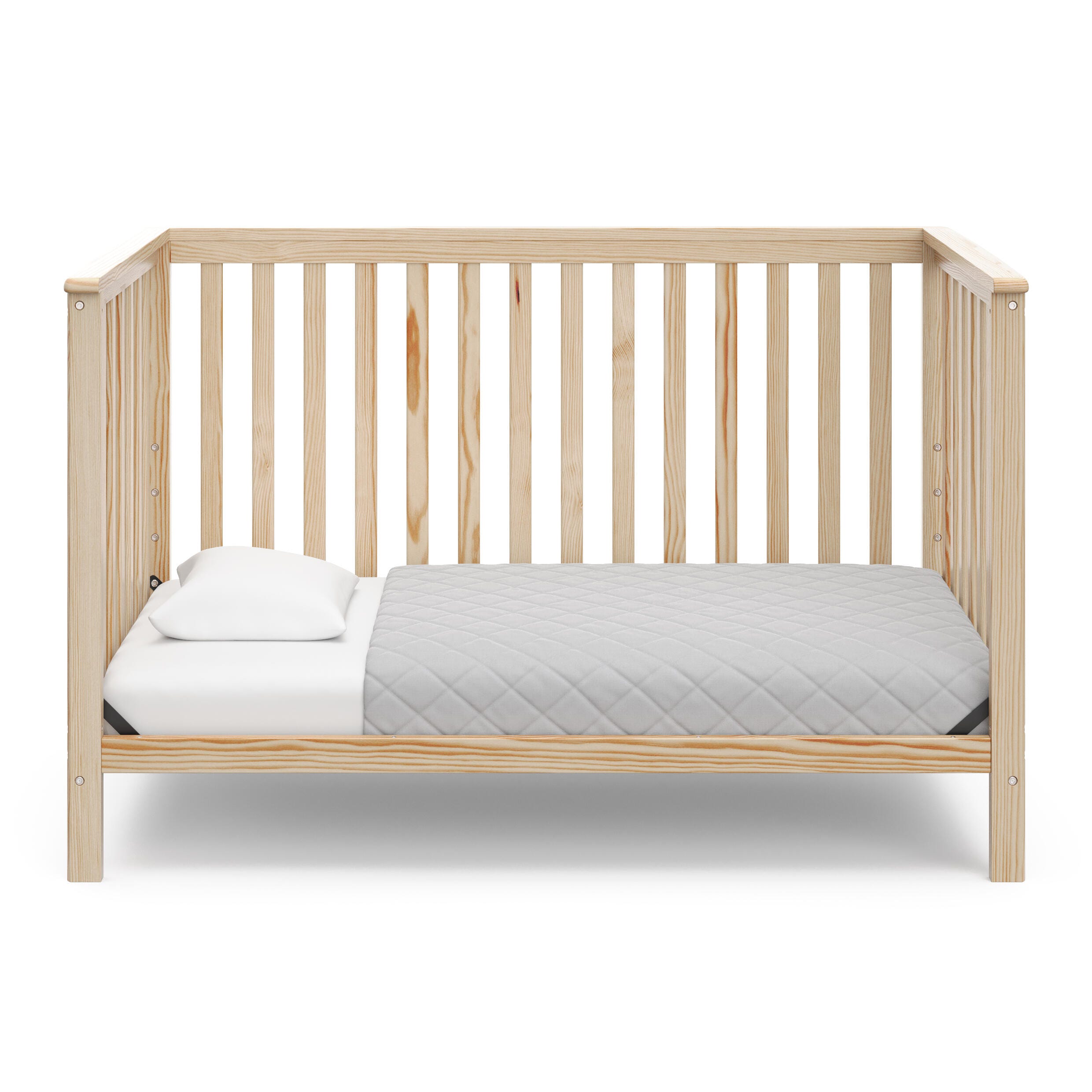 Storkcraft Hillcrest 4-in-1 Convertible Crib, Natural, large