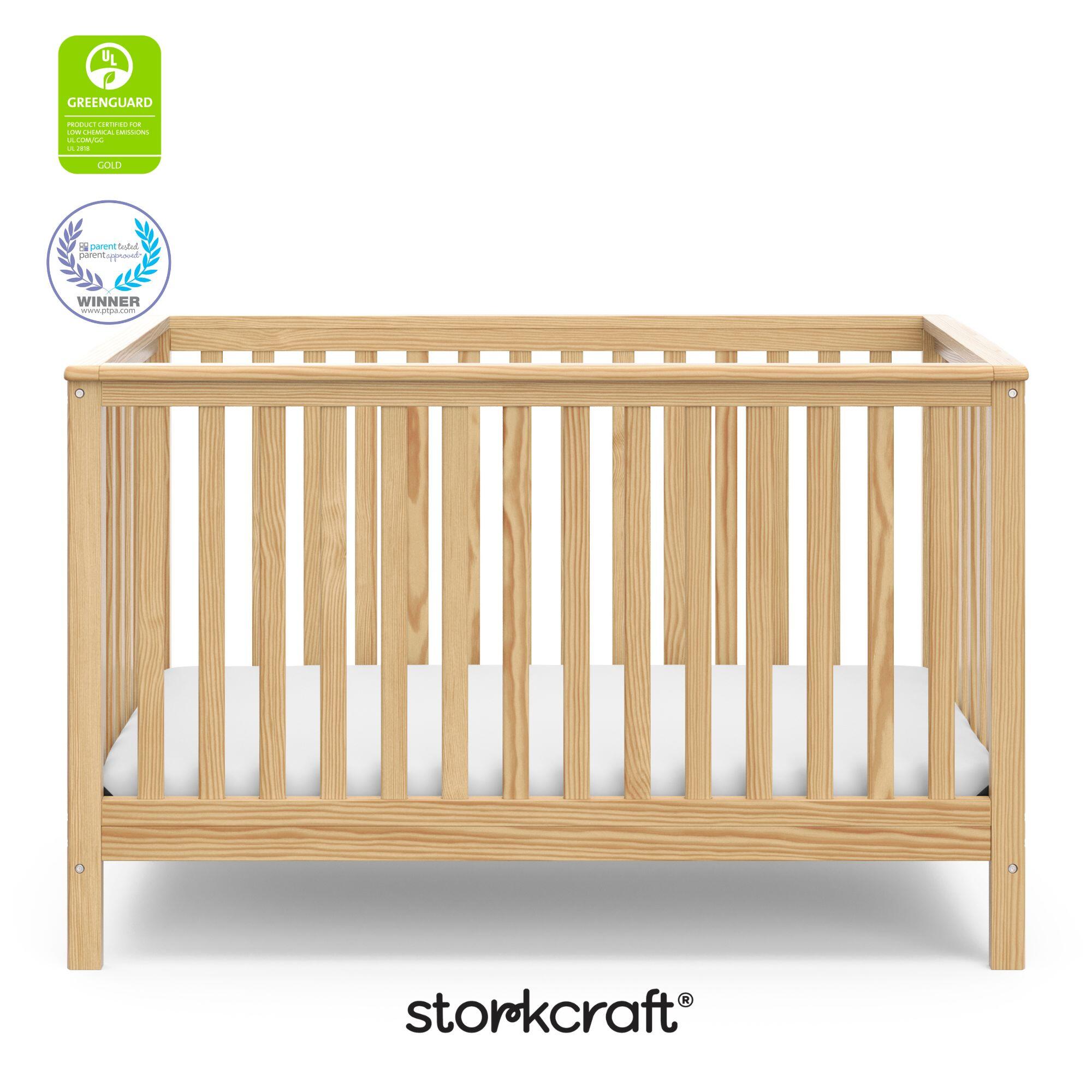 Storkcraft Hillcrest 4-in-1 Convertible Crib, Natural, large