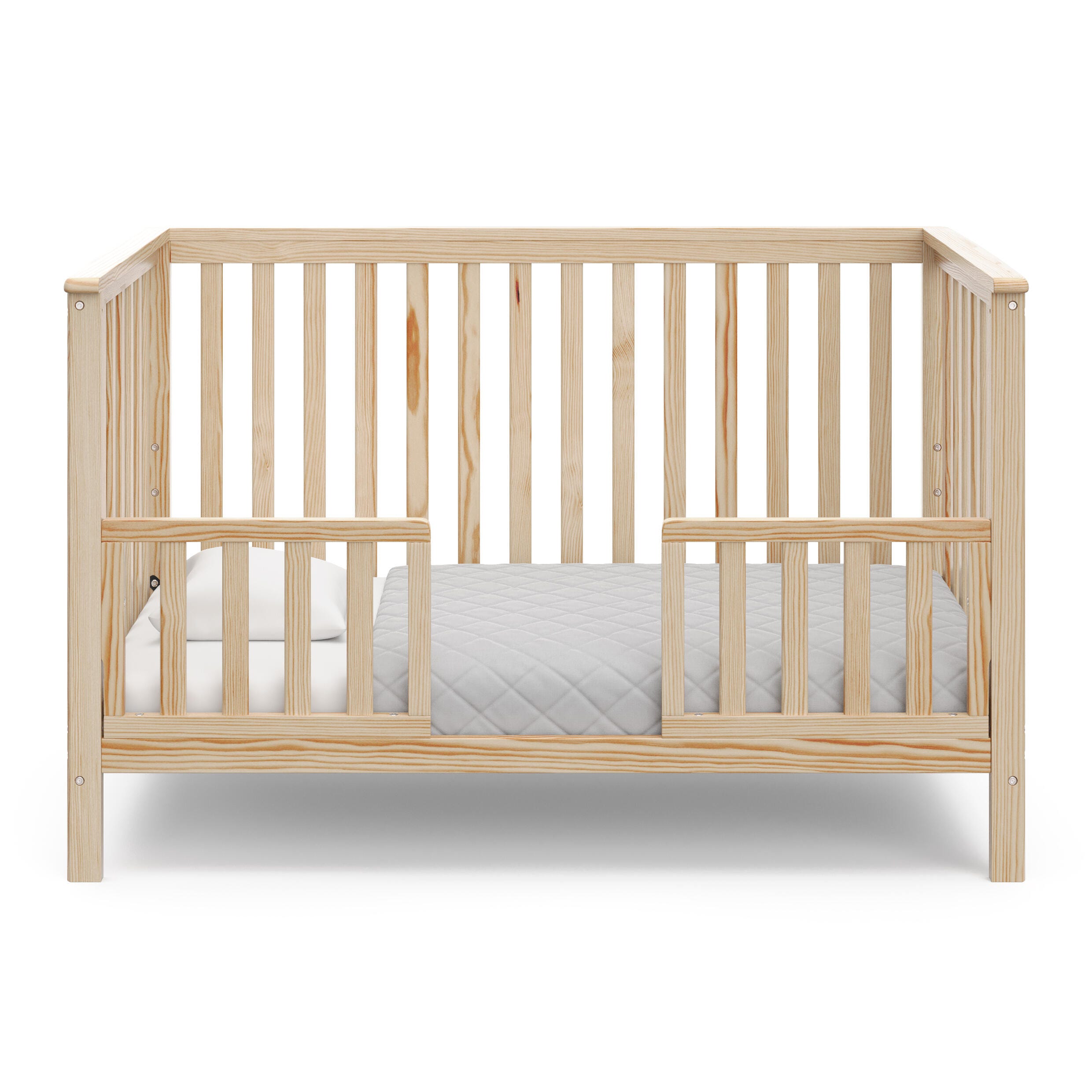 Storkcraft Hillcrest 4-in-1 Convertible Crib, Natural, large