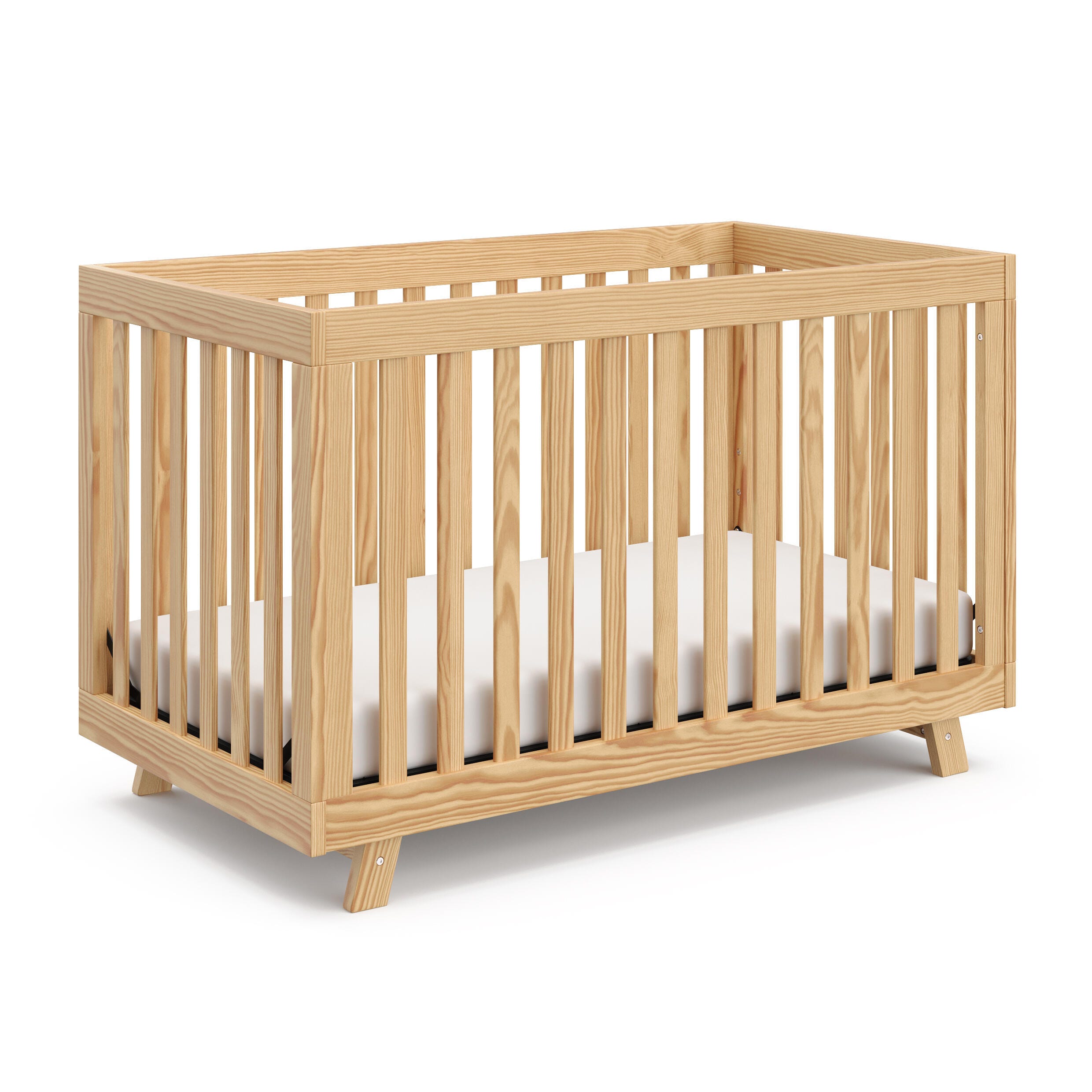 Storkcraft Beckett 3-in-1 Convertible Crib, Natural, large