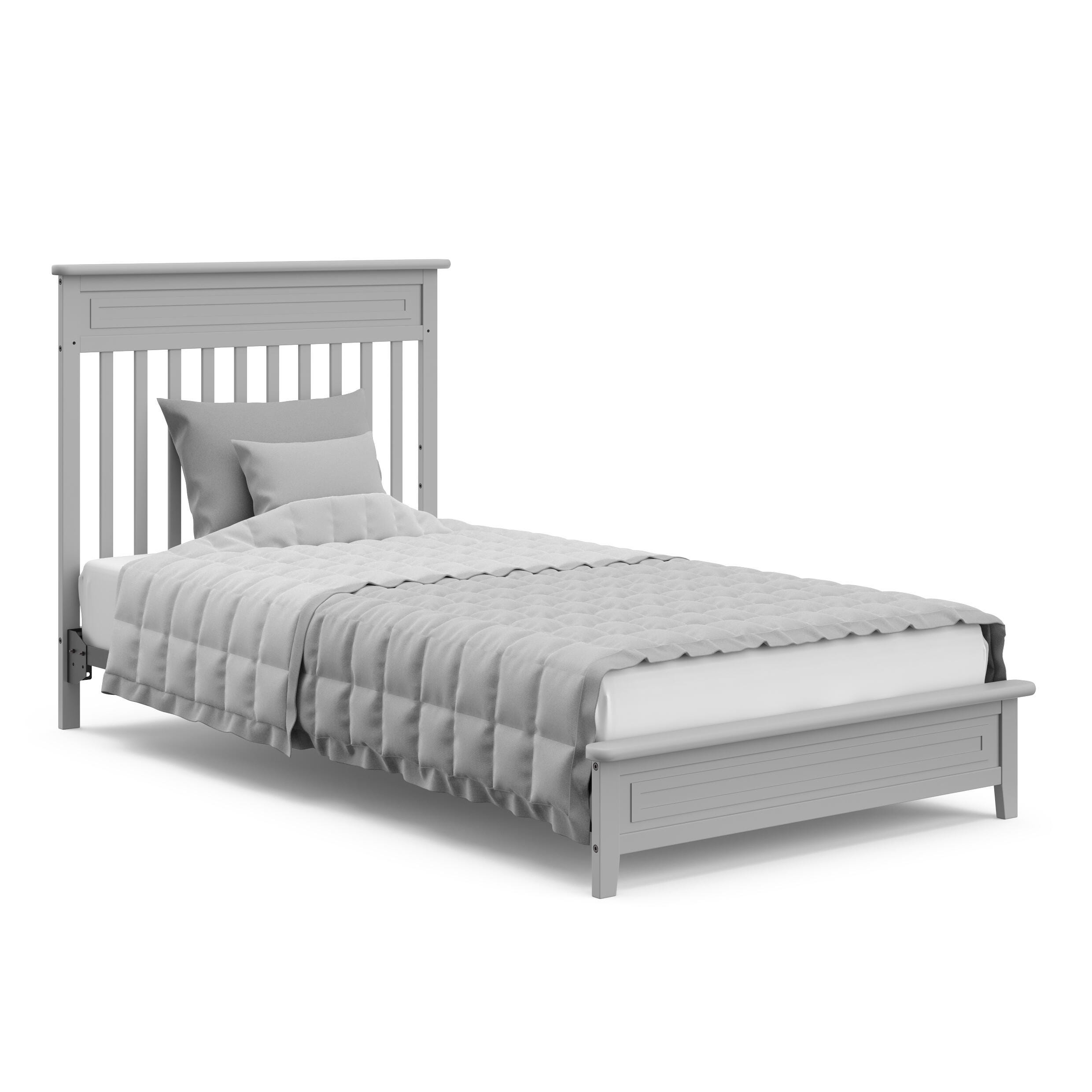Storkcraft Petal 4-in-1 Convertible Mini Crib, Pebble Gray, large