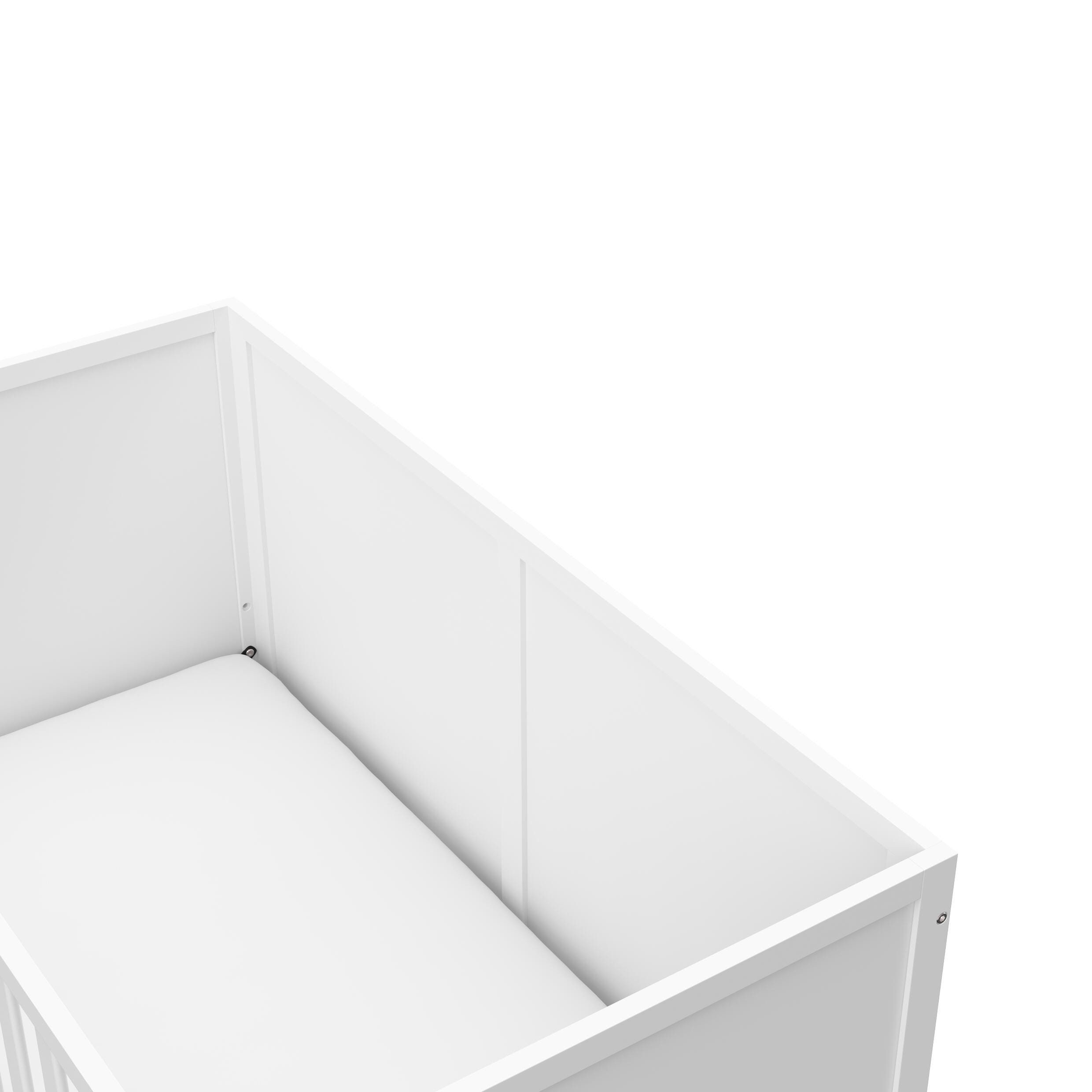 Graco Theo 3-in-1 Convertible Crib, White, large