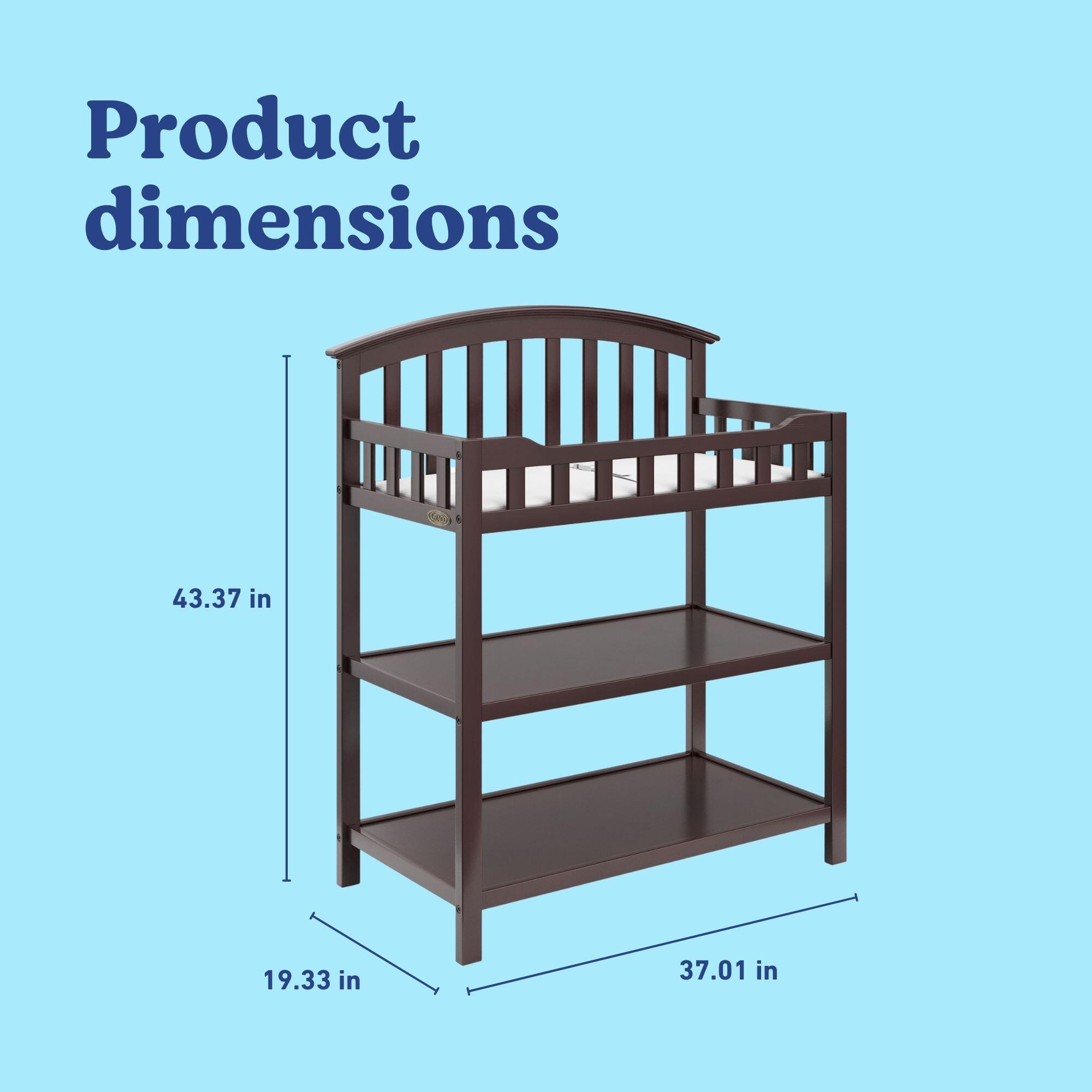 Graco Changing Table, Espresso, large