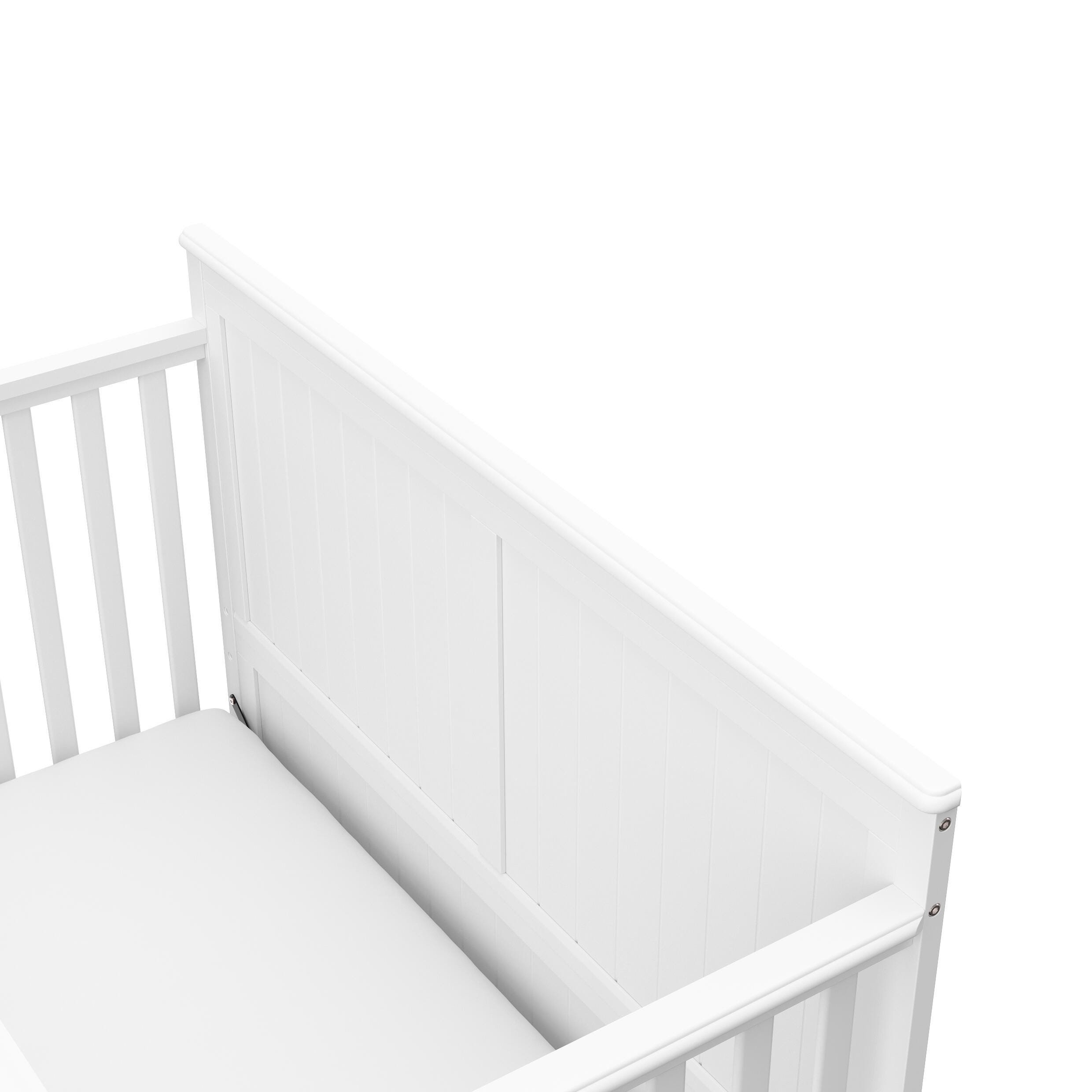 Graco Hadley 5-in-1 Convertible Crib with Drawer, White, large