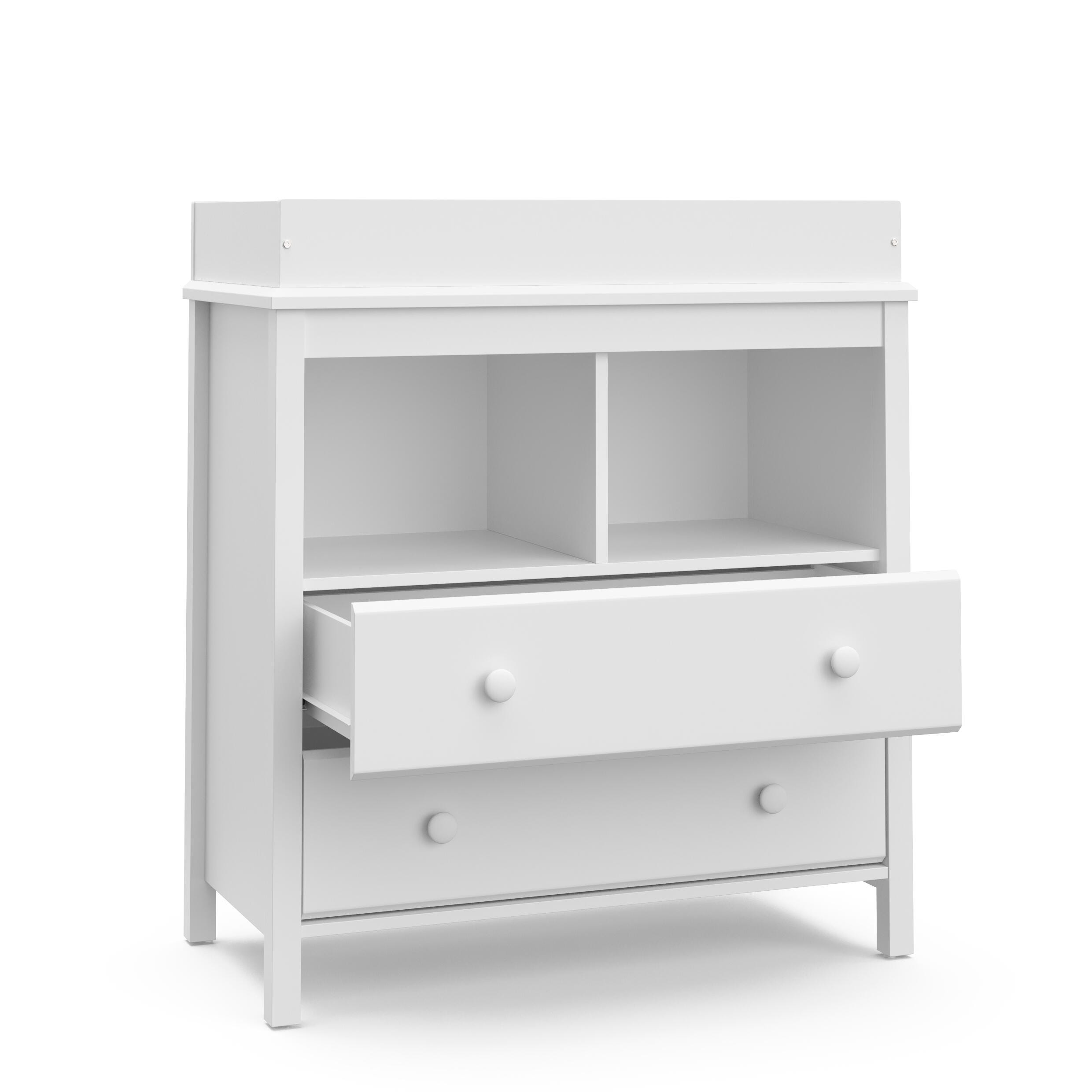 Storkcraft Alpine 2-Drawer Changing Chest, White, large