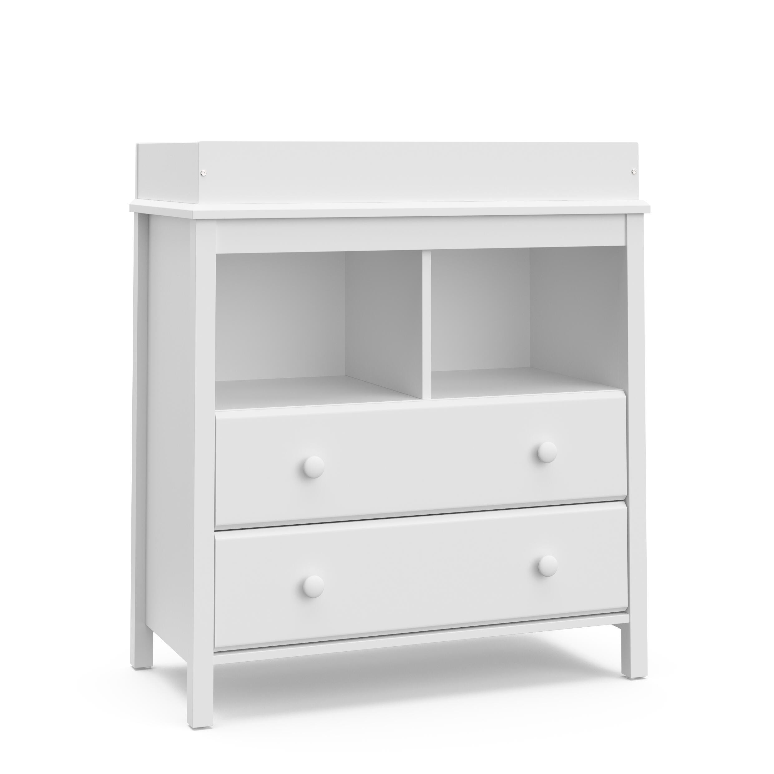 Storkcraft Alpine 2-Drawer Changing Chest, White, large