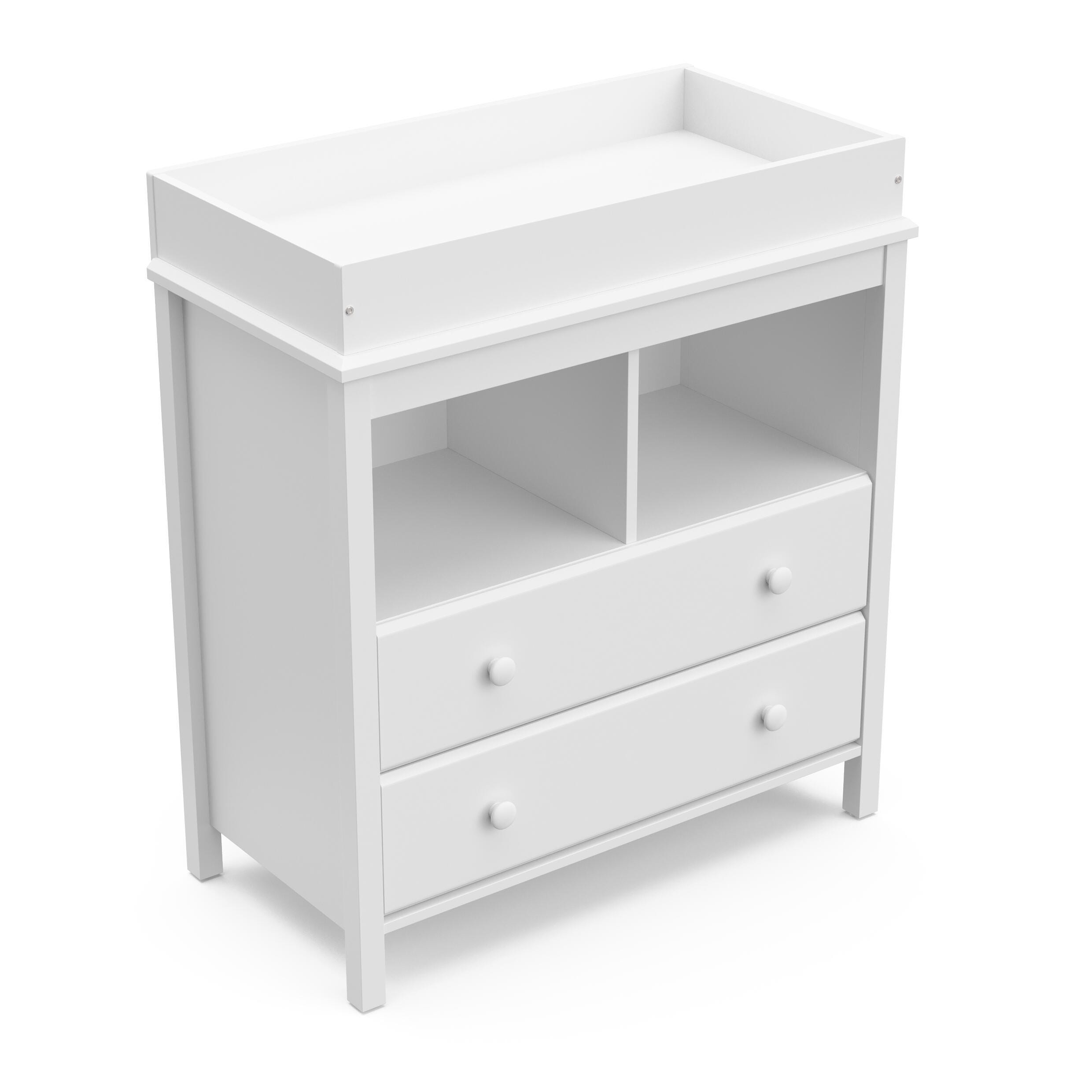 Storkcraft Alpine 2-Drawer Changing Chest, White, large