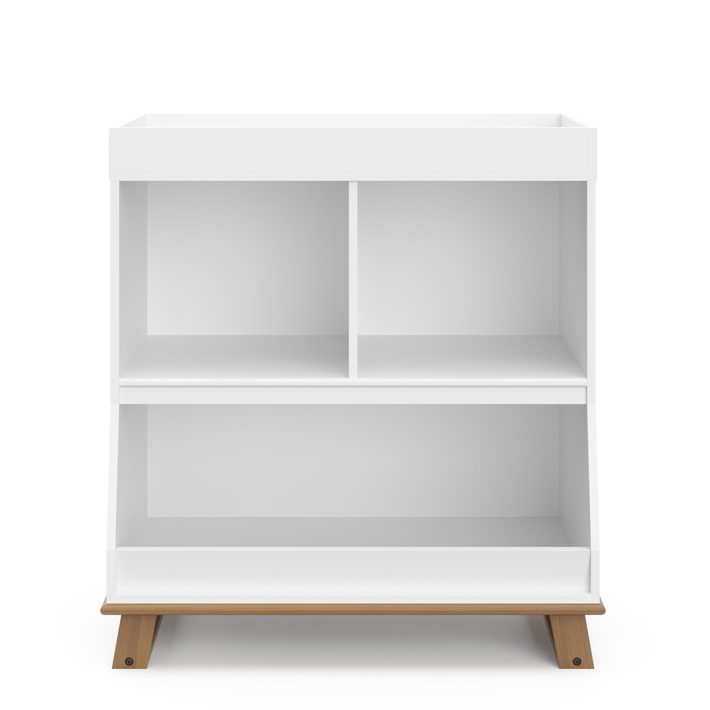 Storkcraft Modern Convertible Changing Table, White/Vintage Driftwood, large