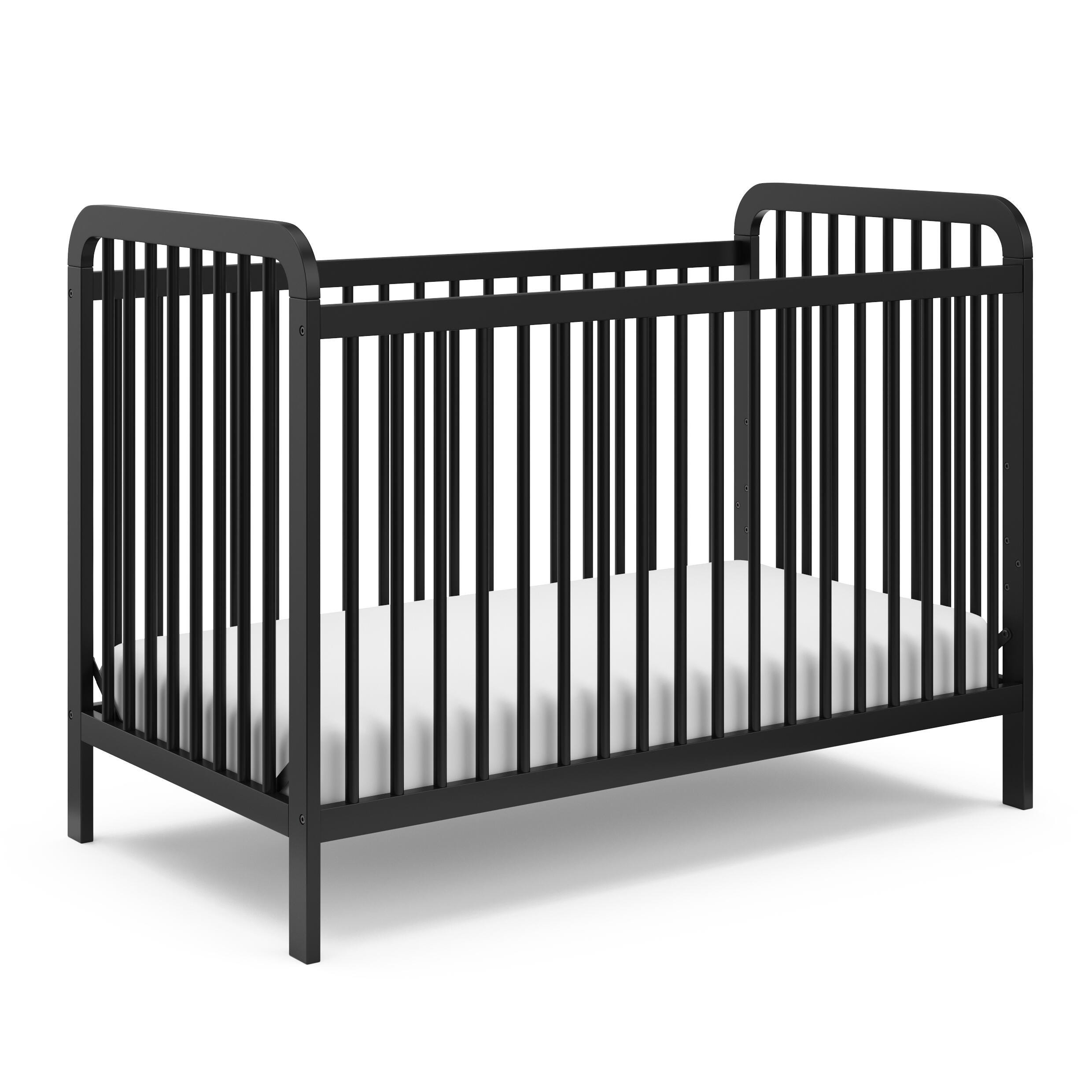 Storkcraft Pasadena 3-in-1 Convertible Crib, Black, large