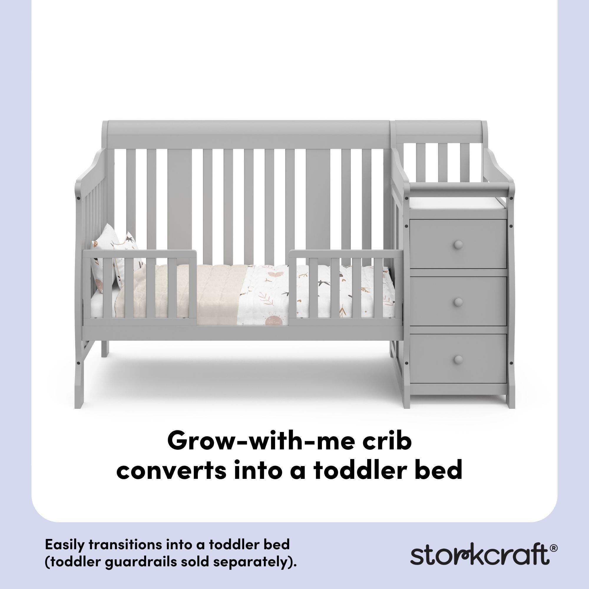 Storkcraft Portofino 5-in-1 Convertible Crib and Changer | Ashley