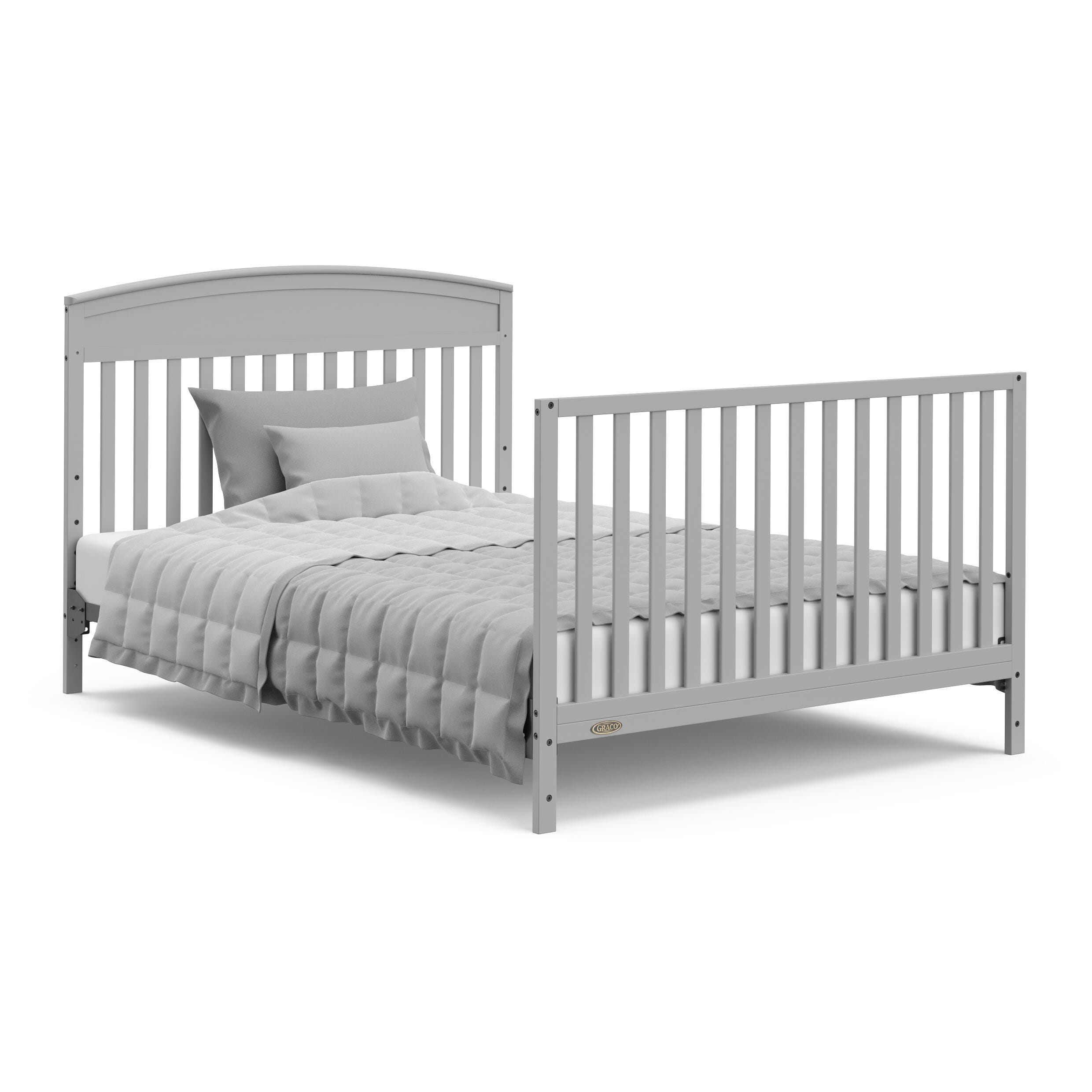Graco Benton 5-in-1 Convertible Crib with Drawer, Pebble Gray, large