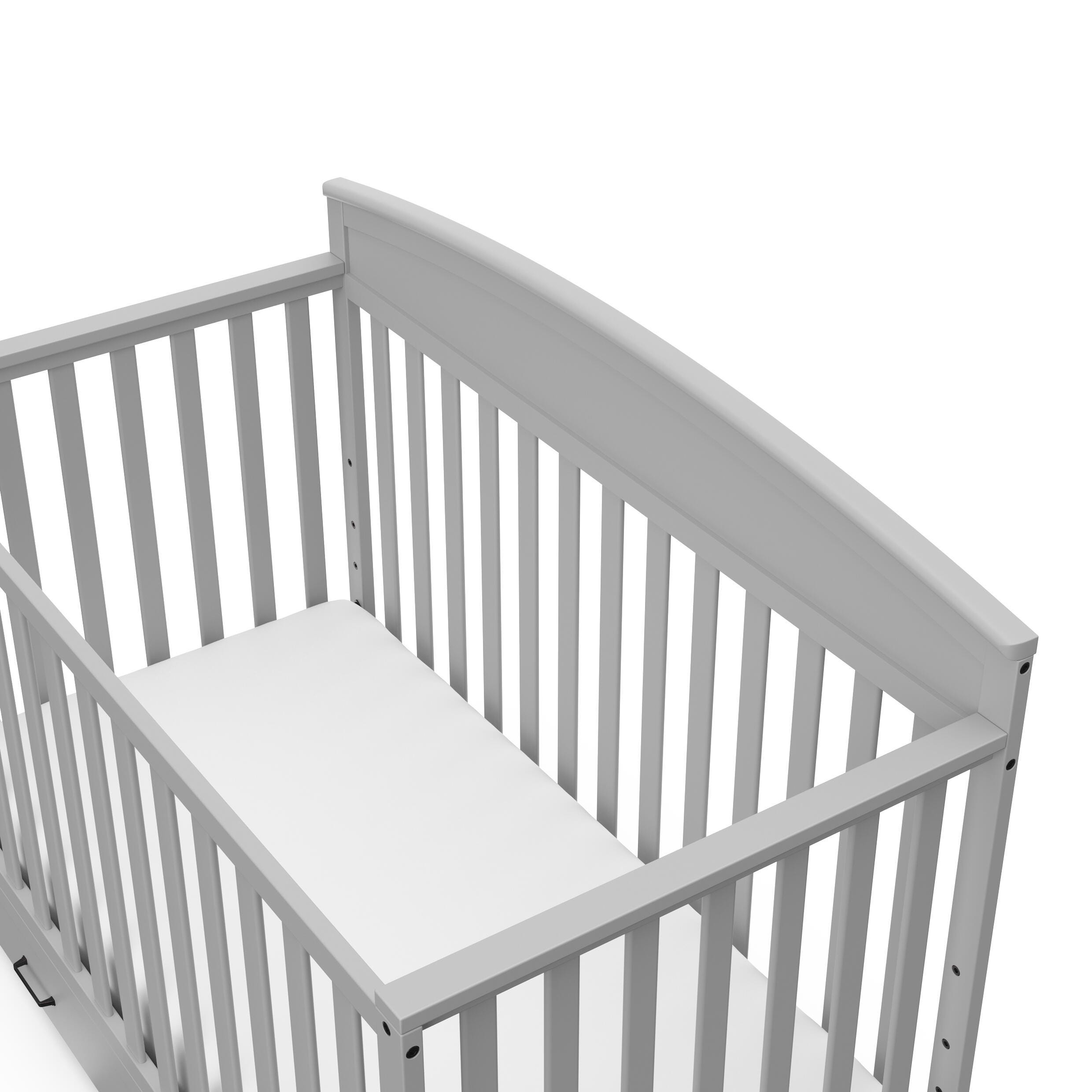 Graco Benton 5-in-1 Convertible Crib with Drawer, Pebble Gray, large