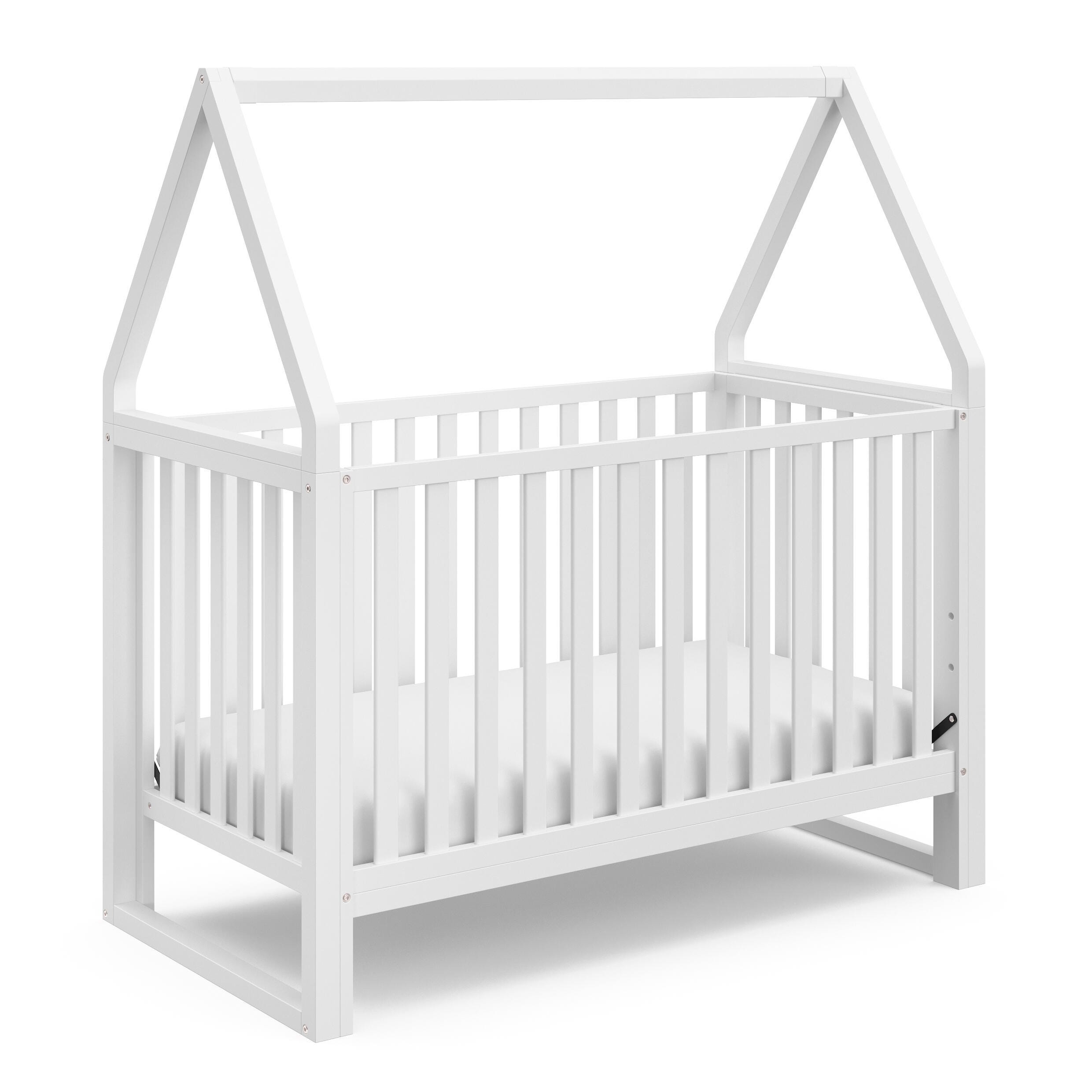 Storkcraft Orchard 5-in-1 Convertible Crib, White, large