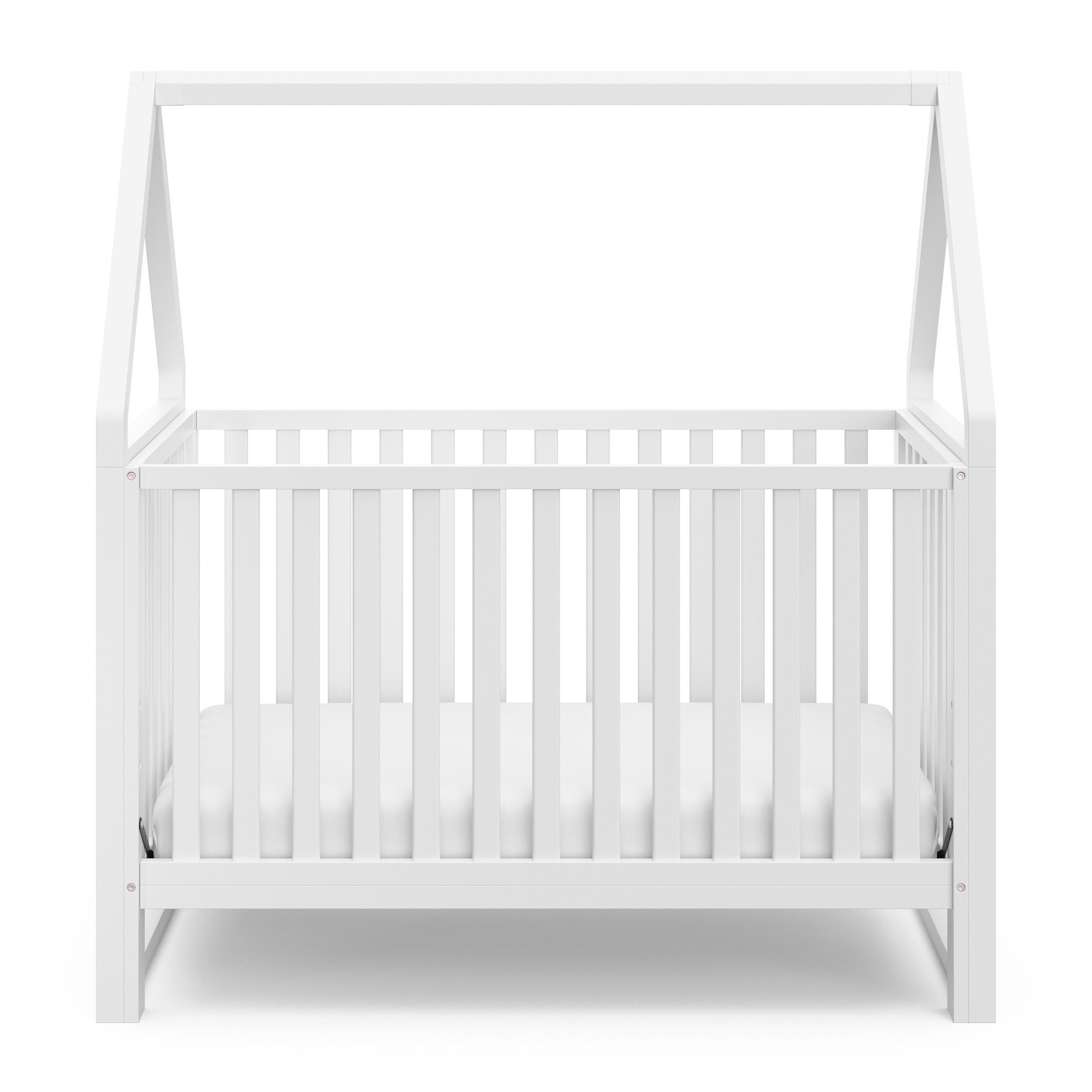 Storkcraft Orchard 5-in-1 Convertible Crib, White, large