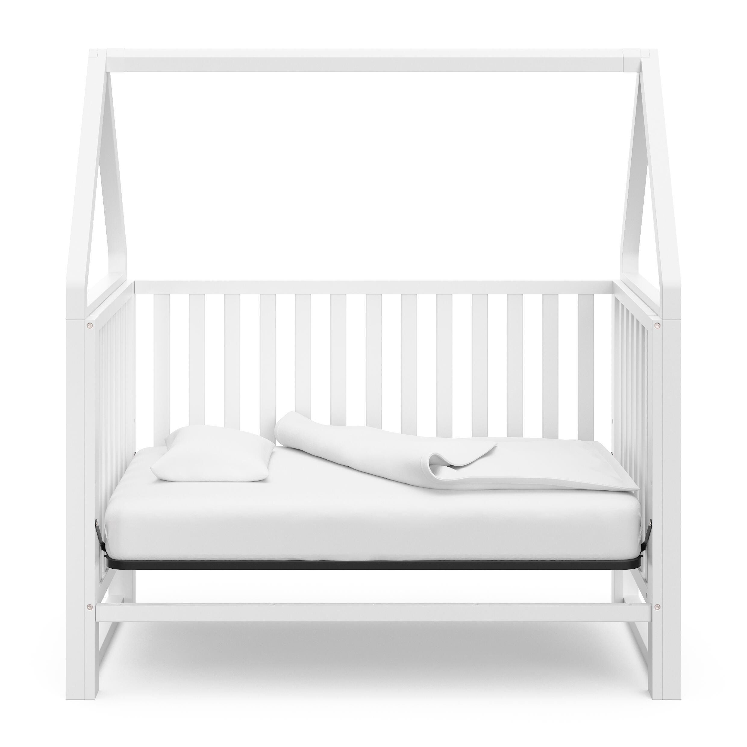 Storkcraft Orchard 5-in-1 Convertible Crib, White, large