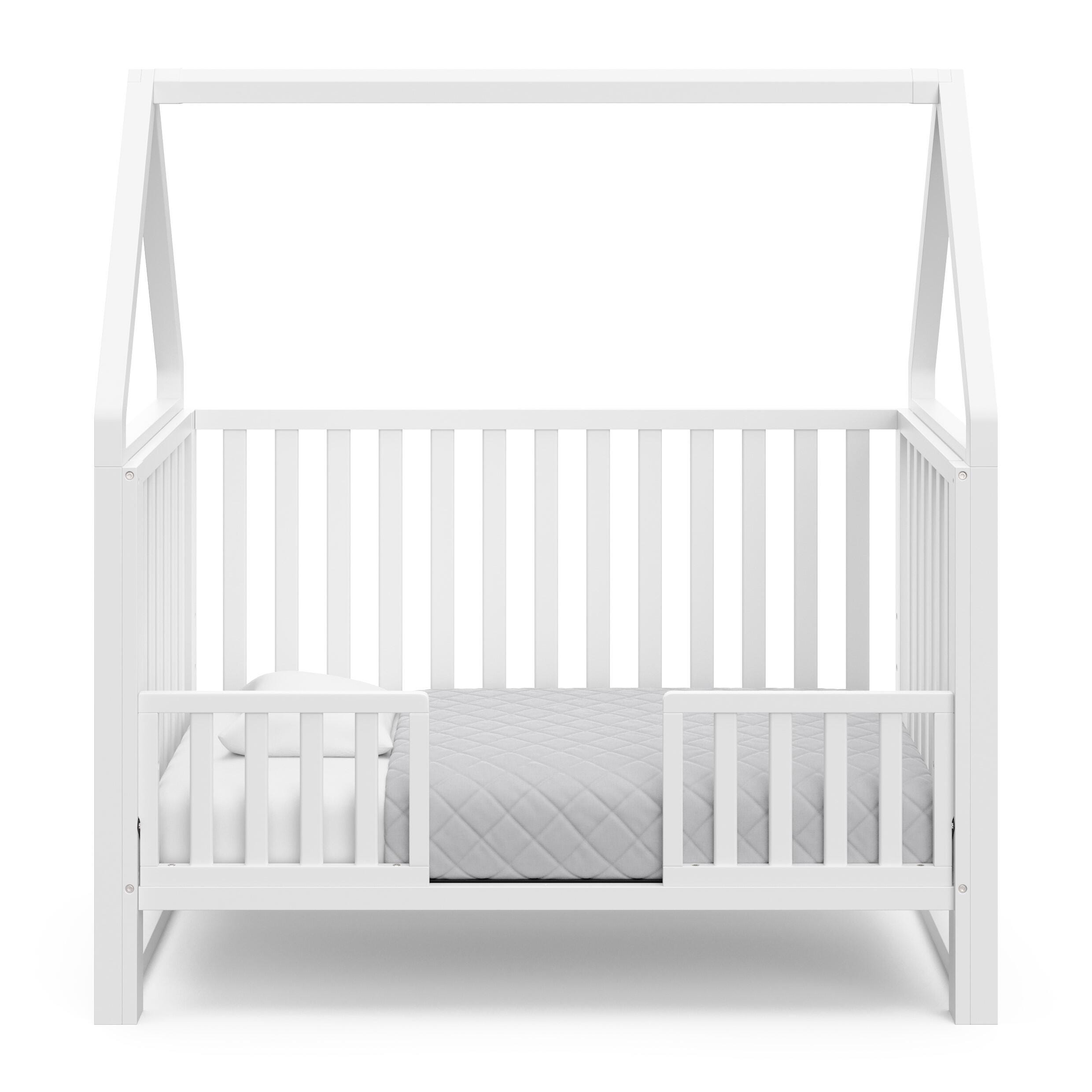 Storkcraft Orchard 5-in-1 Convertible Crib, White, large