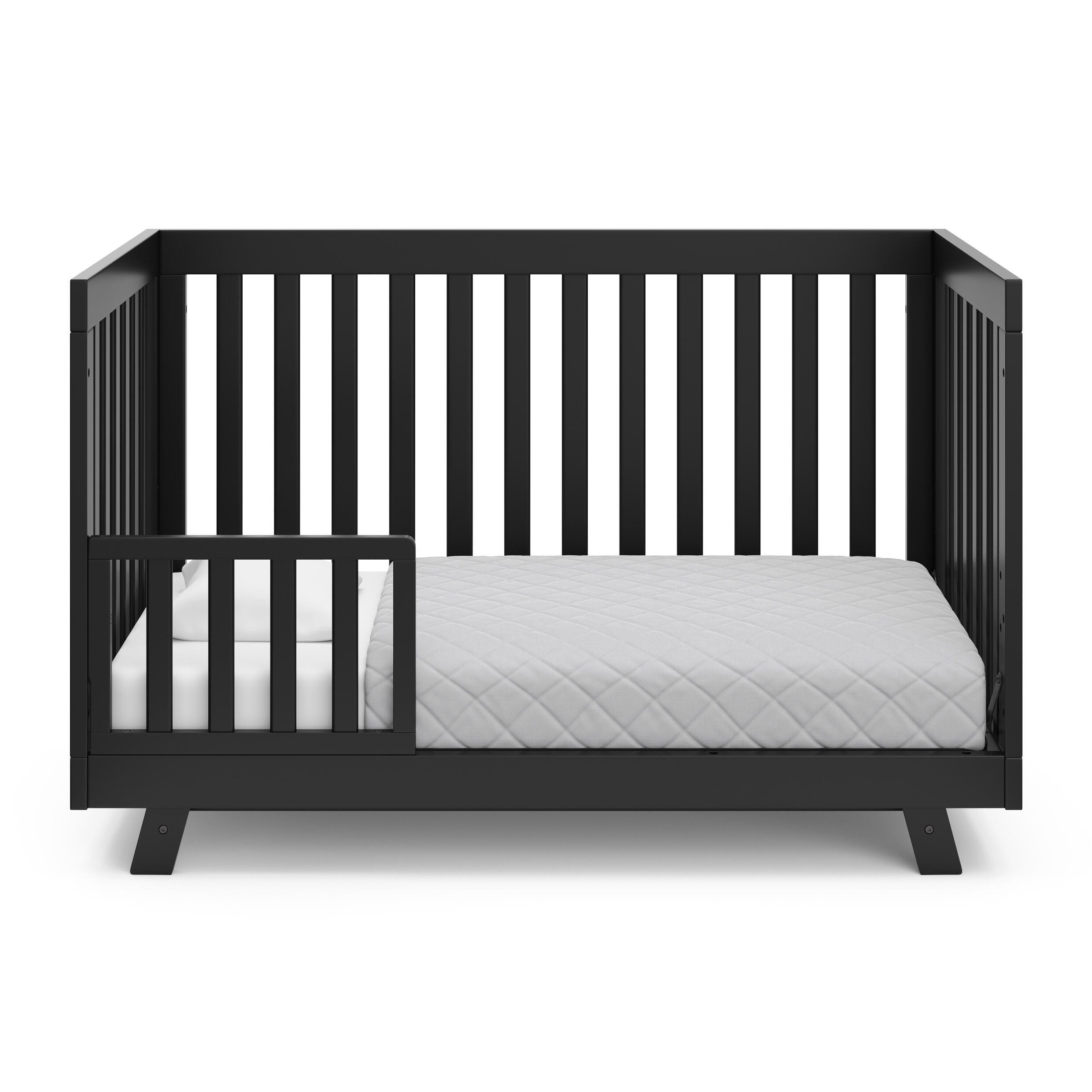 Storkcraft Beckett 3-in-1 Convertible Crib, Black, large