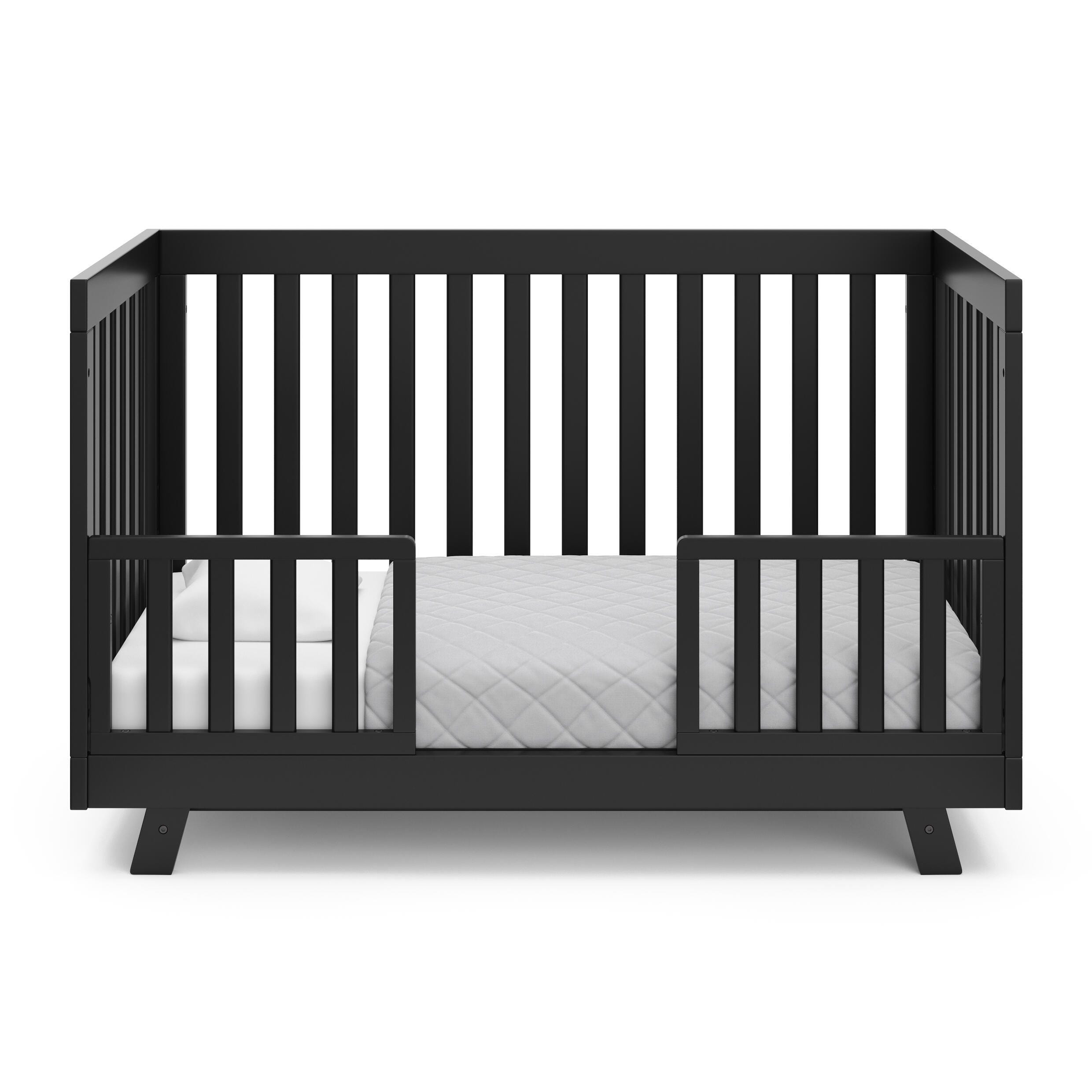 Storkcraft Beckett 3-in-1 Convertible Crib, Black, large