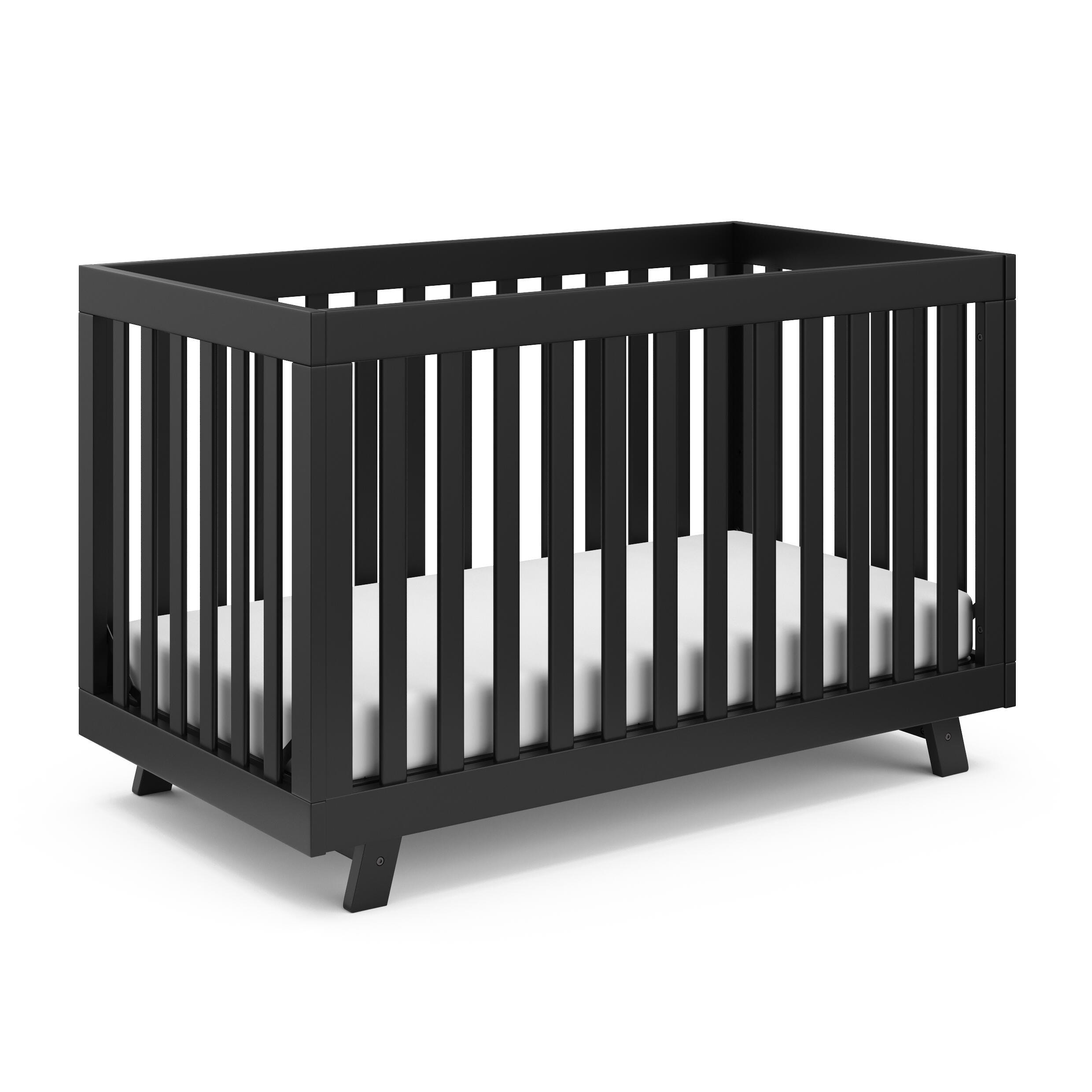 Storkcraft Beckett 3-in-1 Convertible Crib, Black, large