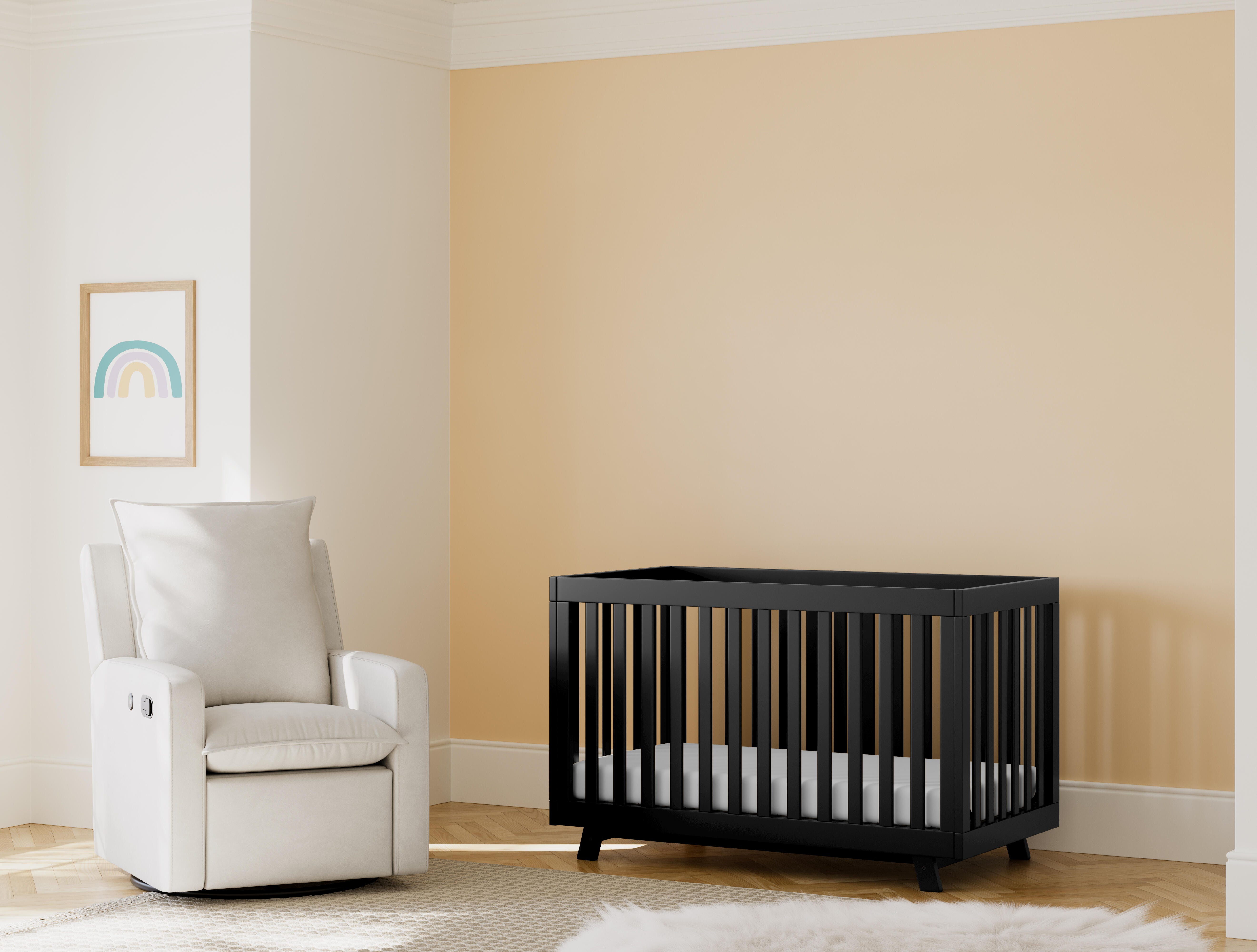 Storkcraft Beckett 3-in-1 Convertible Crib, Black, large