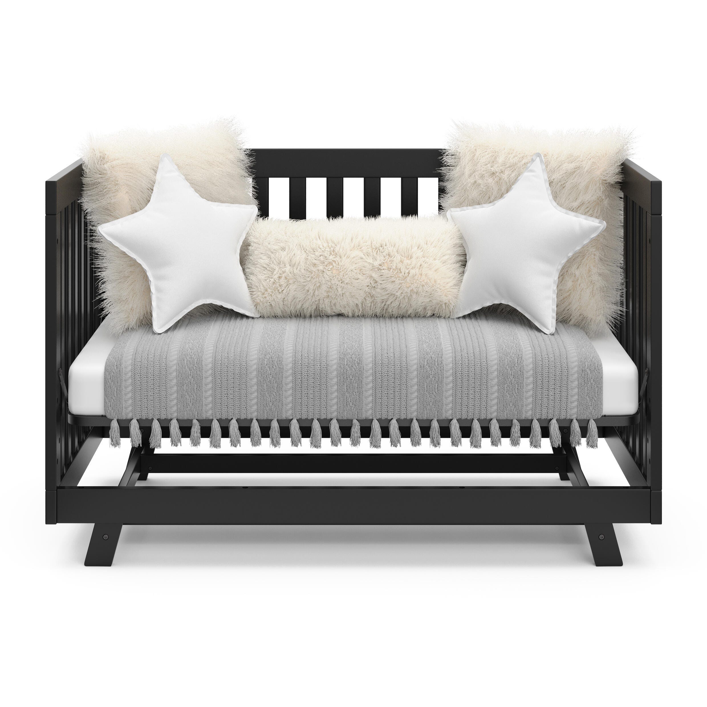 Storkcraft Beckett 3-in-1 Convertible Crib, Black, large