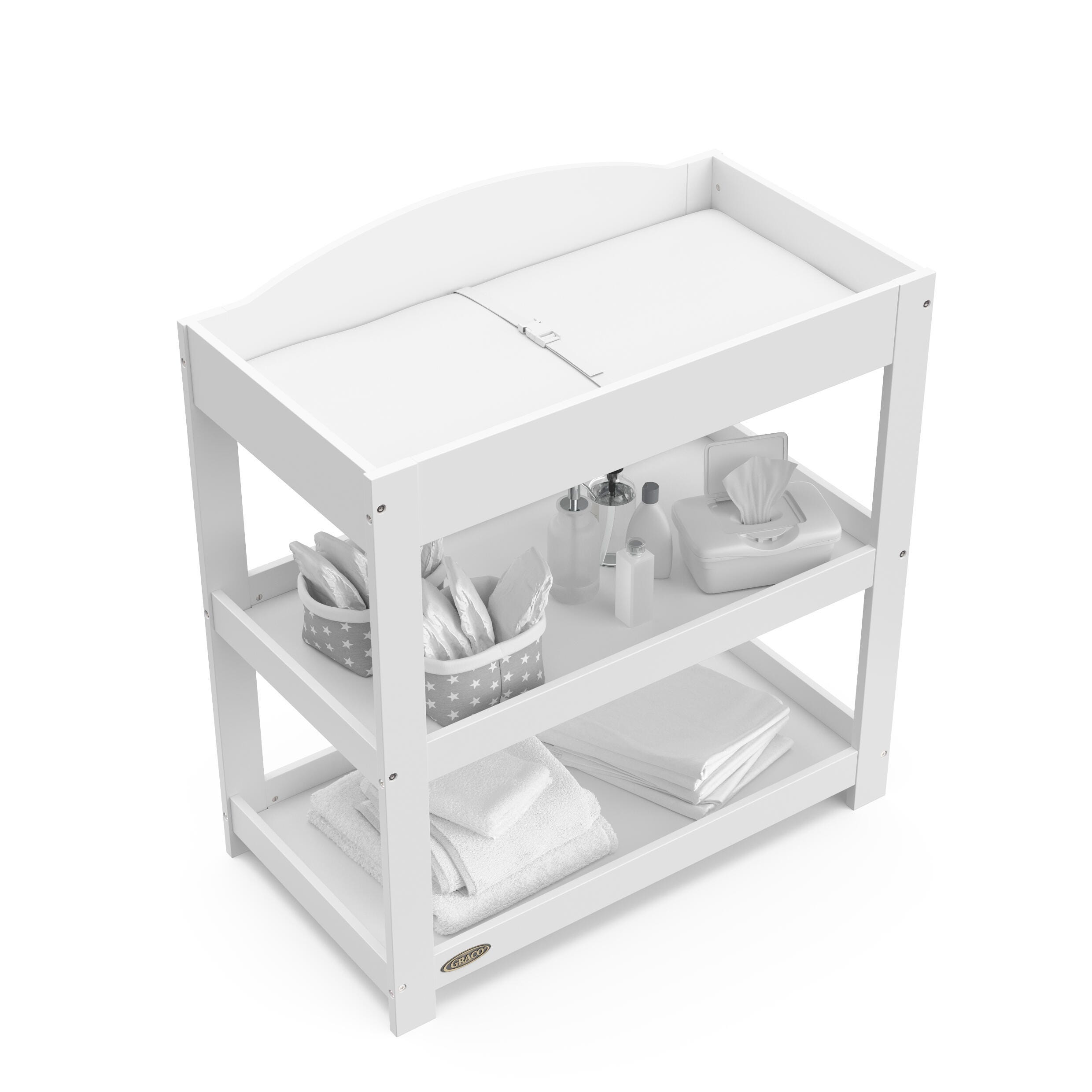 Graco Customizable Changing Table, White, large