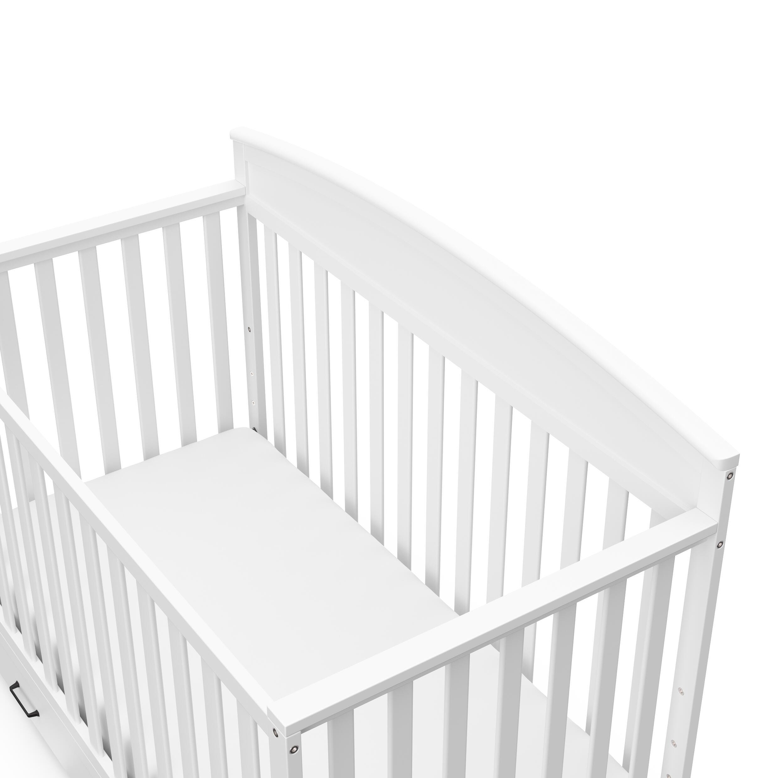 Graco Benton 5-in-1 Convertible Crib with Drawer, White, large