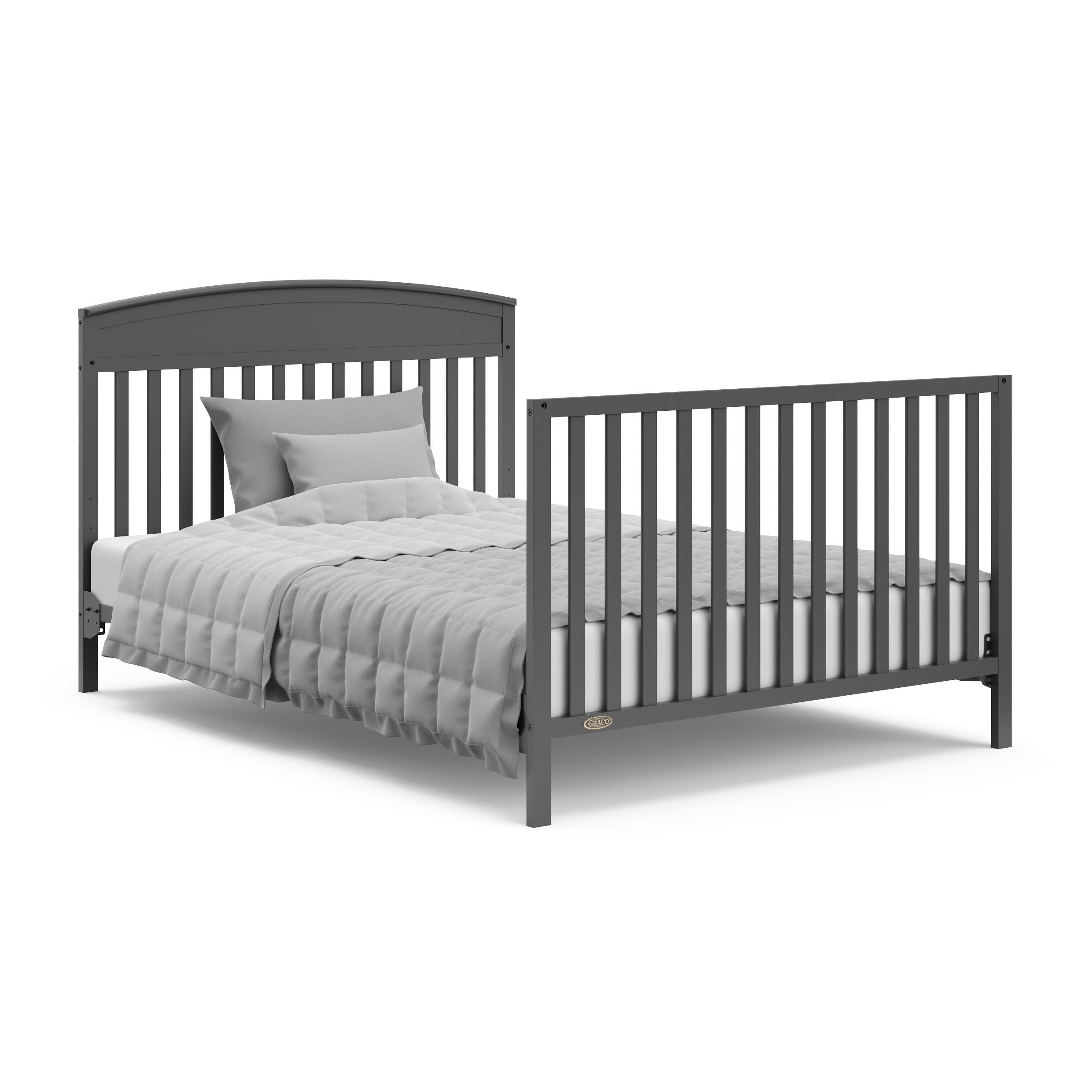 Graco Benton 5-in-1 Convertible Crib, Gray, large