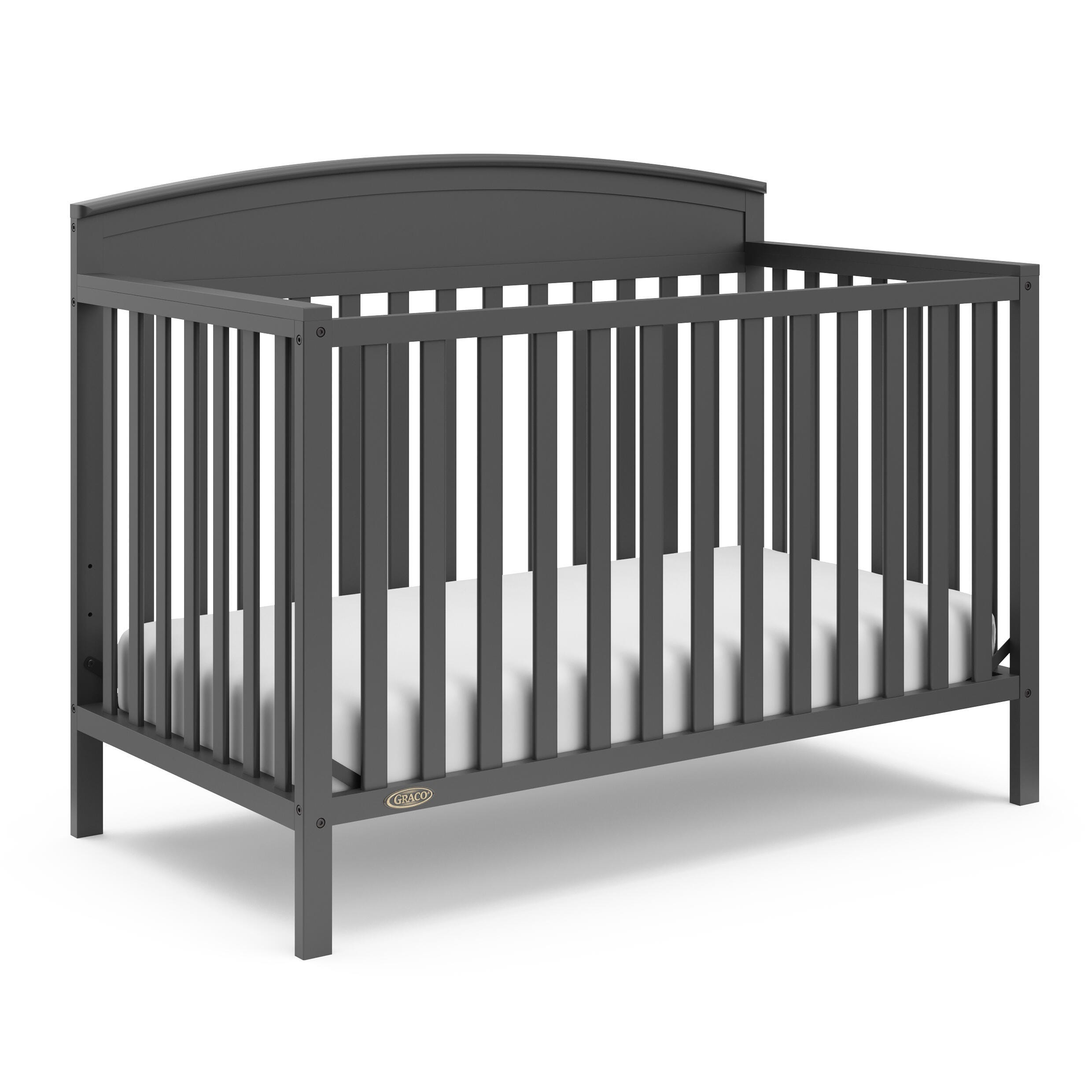 Graco Benton 5-in-1 Convertible Crib, Gray, large