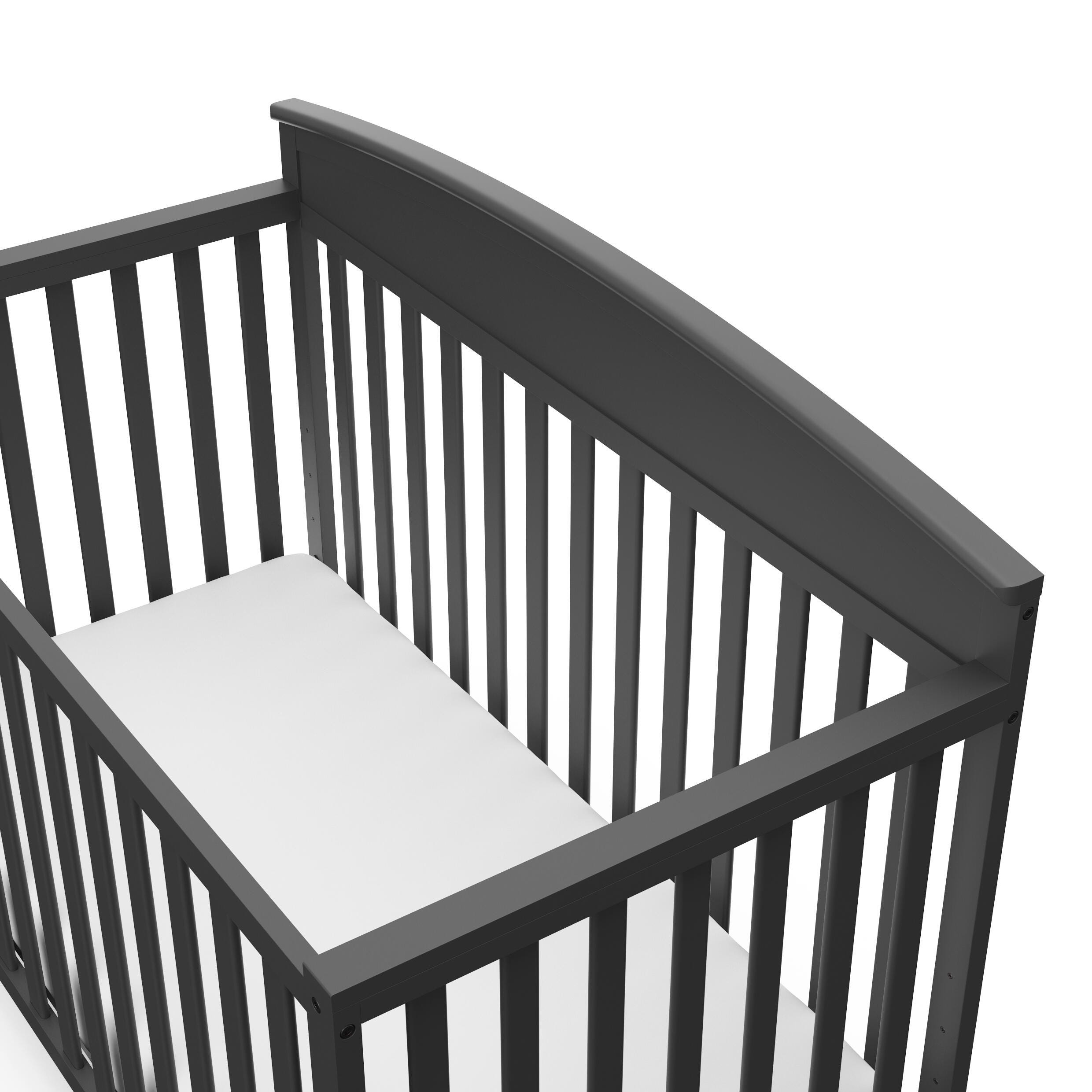Graco Benton 5-in-1 Convertible Crib, Gray, large