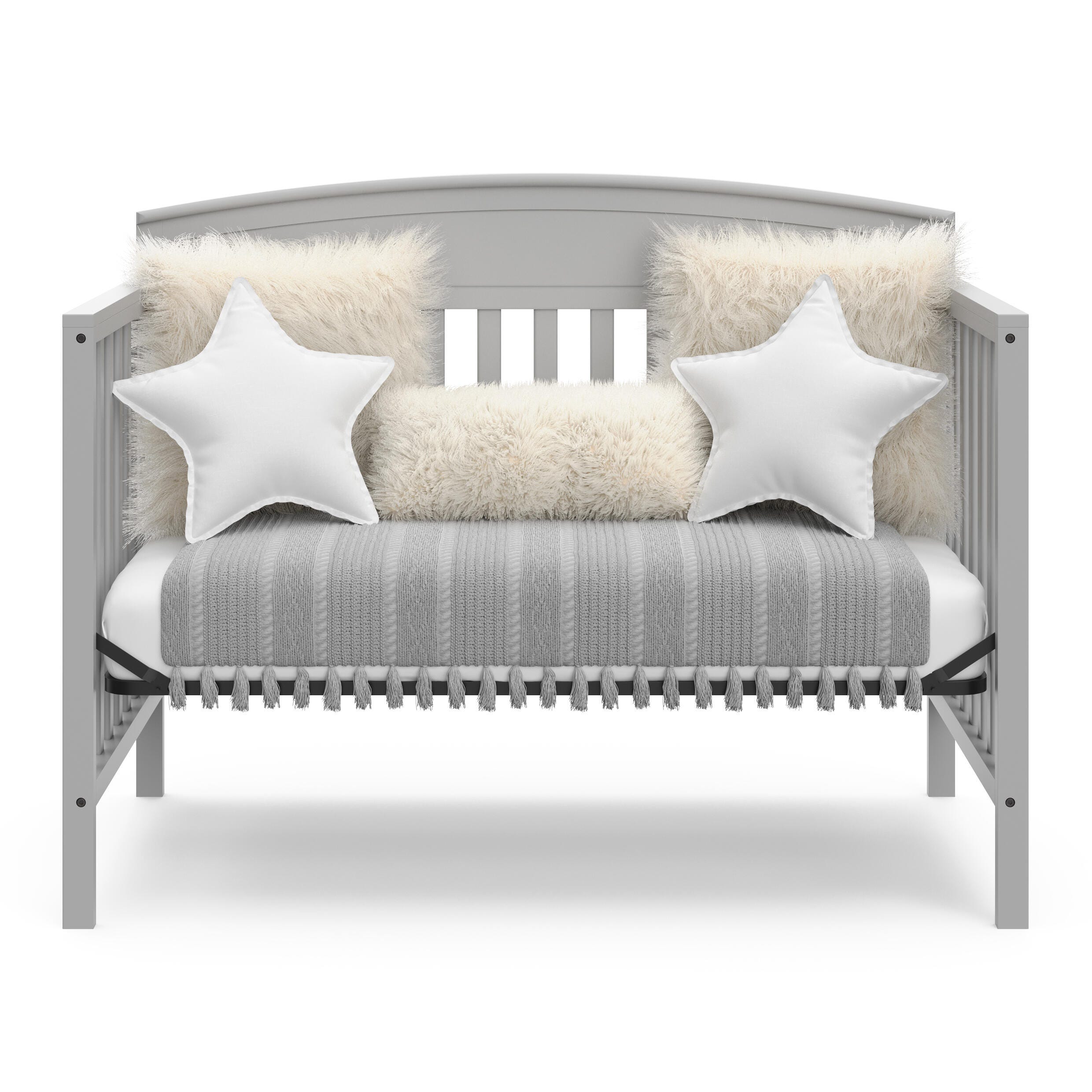 Graco Benton 5-in-1 Convertible Crib, Pebble Gray, large