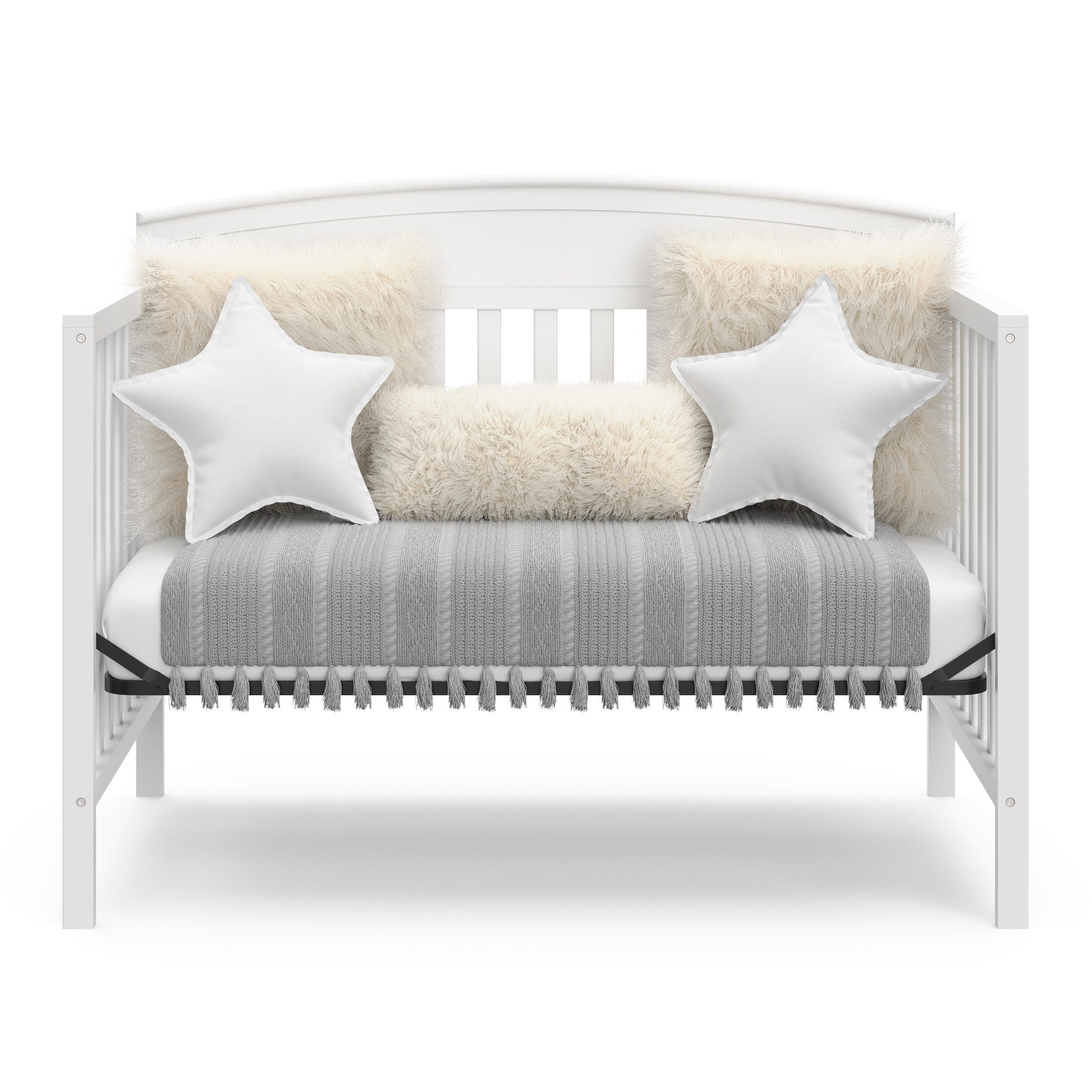 Graco Benton 5-in-1 Convertible Crib, White, large