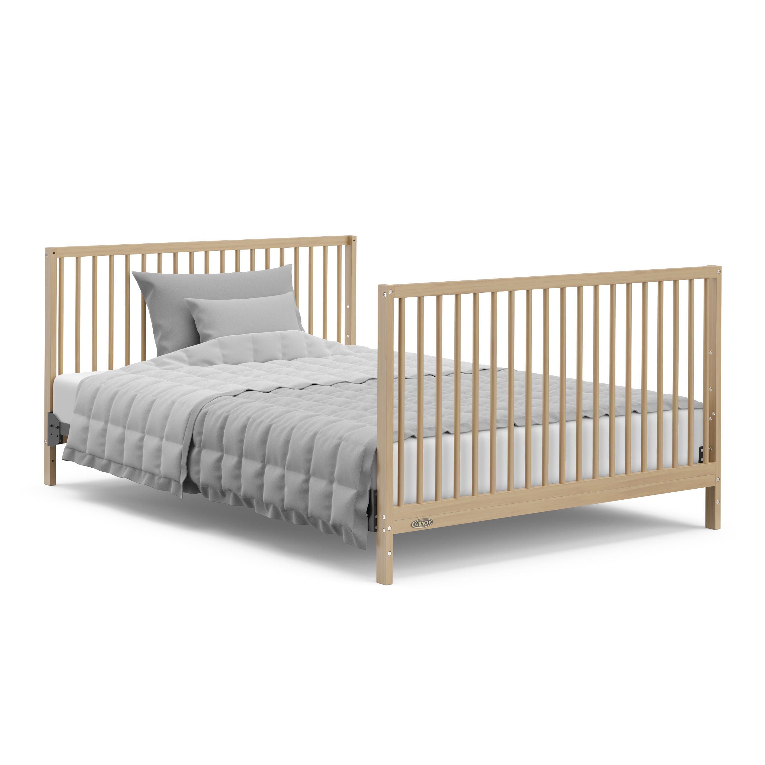 Graco Teddi 5-in-1 Convertible Crib with Drawer, Driftwood, large