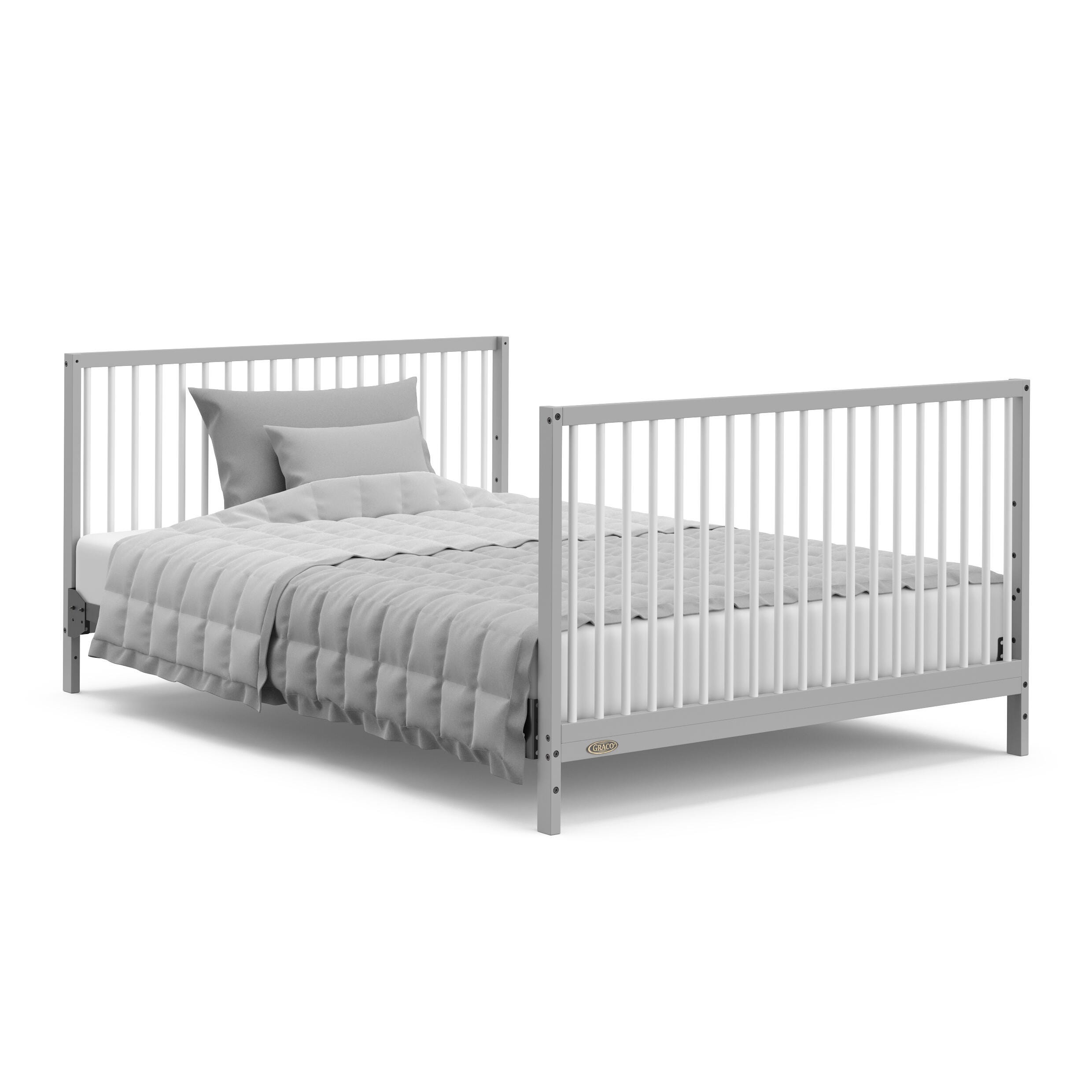 Graco Teddi 5-in-1 Convertible Crib with Drawer, Pebble Gray, large