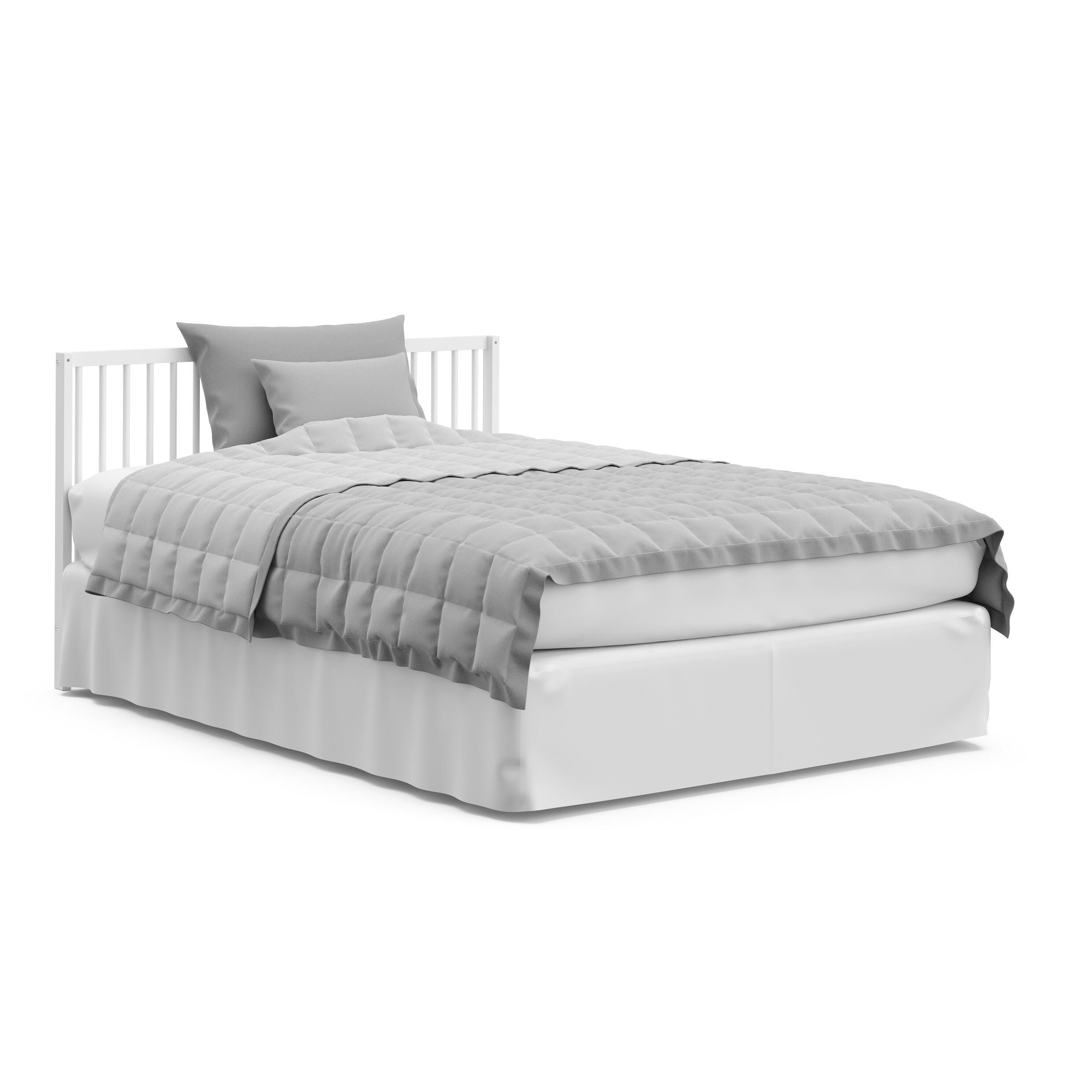 Graco Teddi 5-in-1 Convertible Crib with Drawer, White, large
