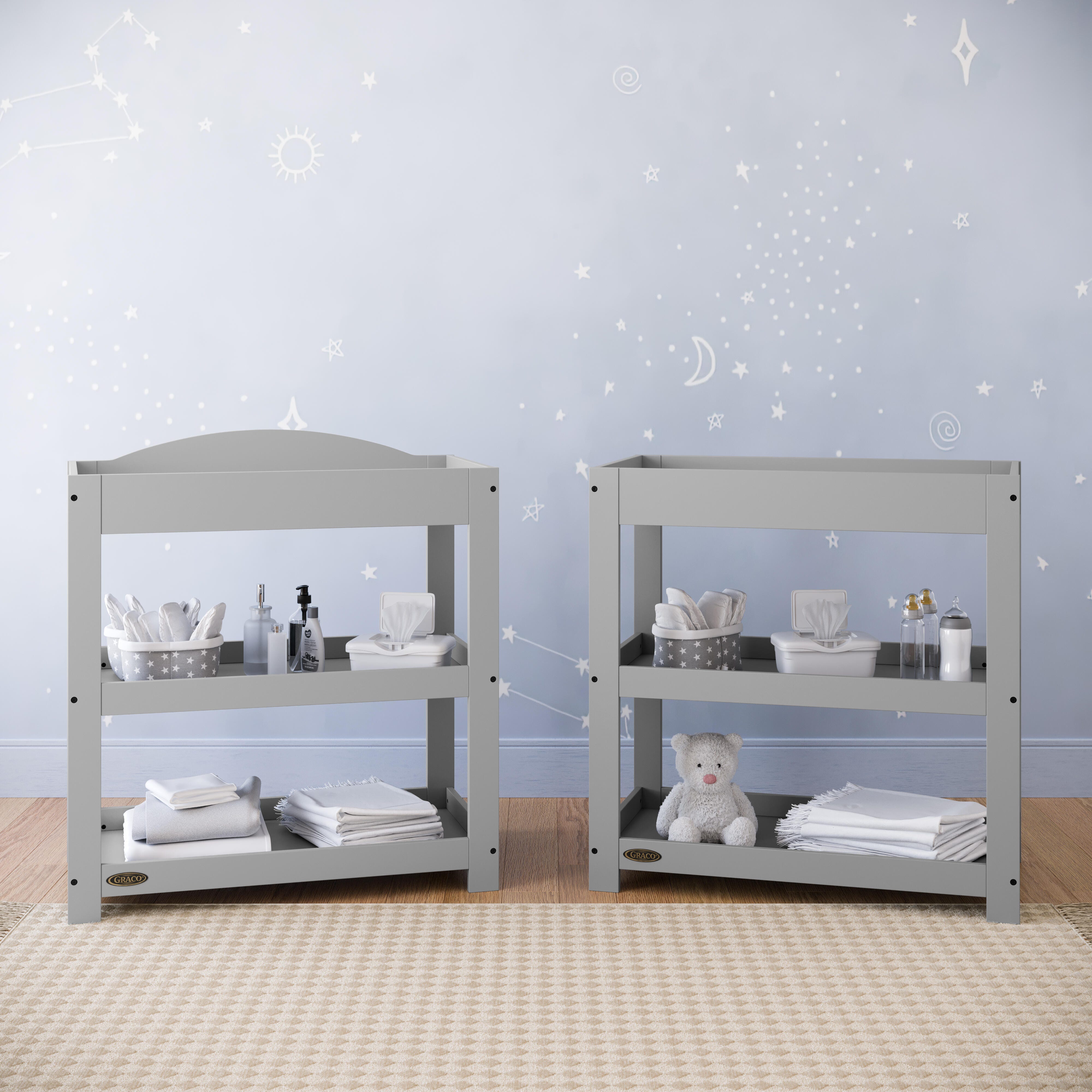 Graco Customizable Changing Table, Pebble Gray, large