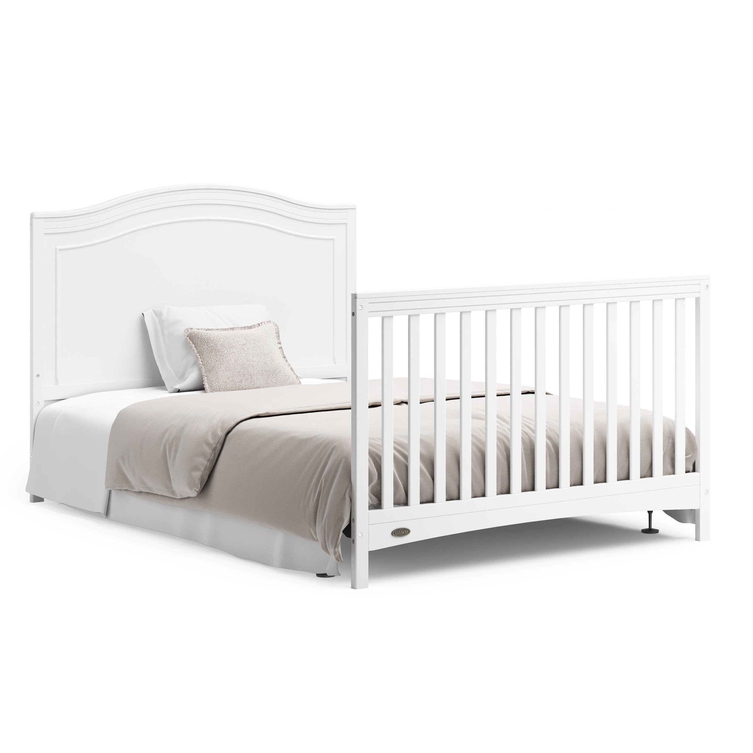 Graco Paris 4-in-1 Convertible Crib, White, large